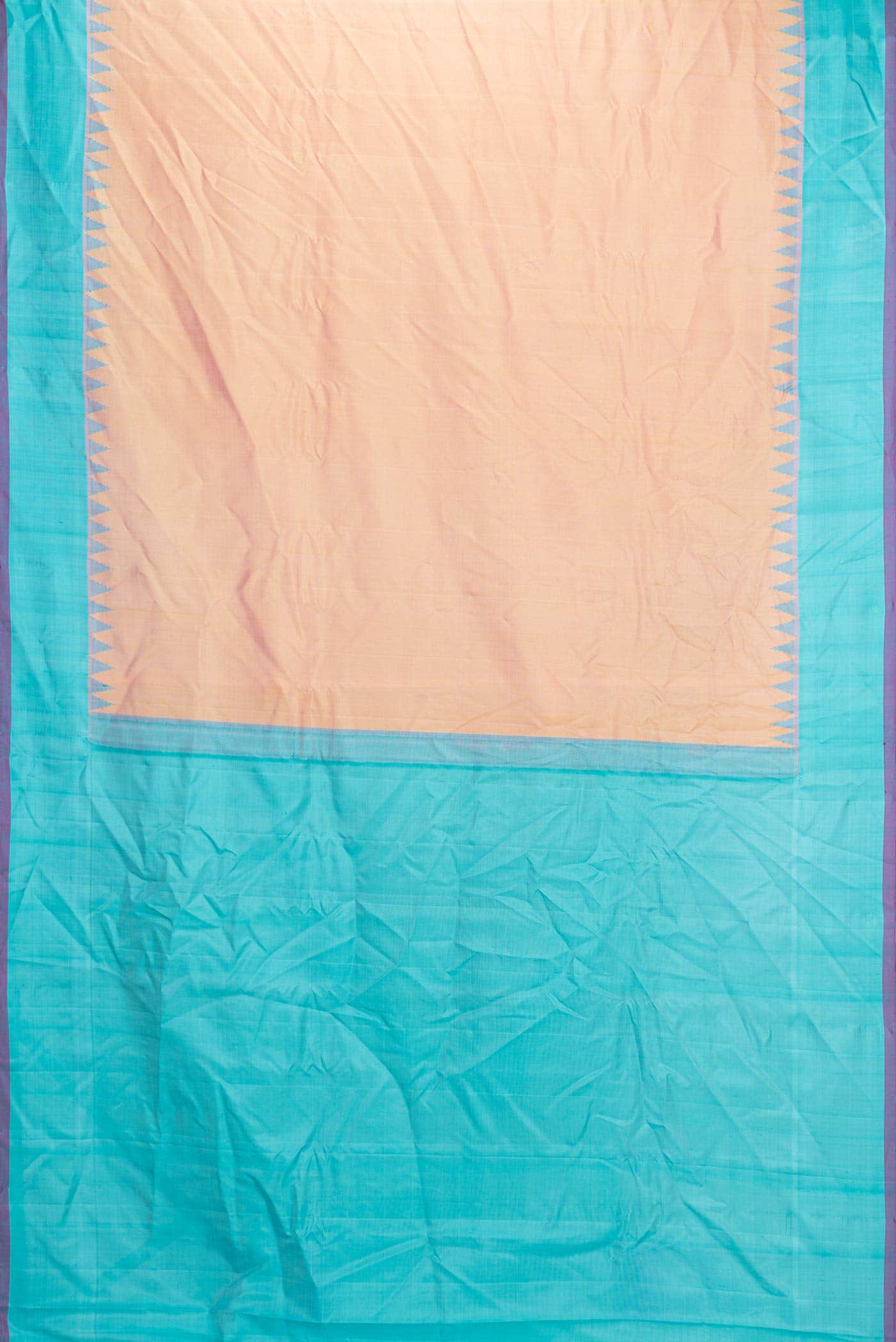 Sandal Dual Tone Gadwal Silk Saree