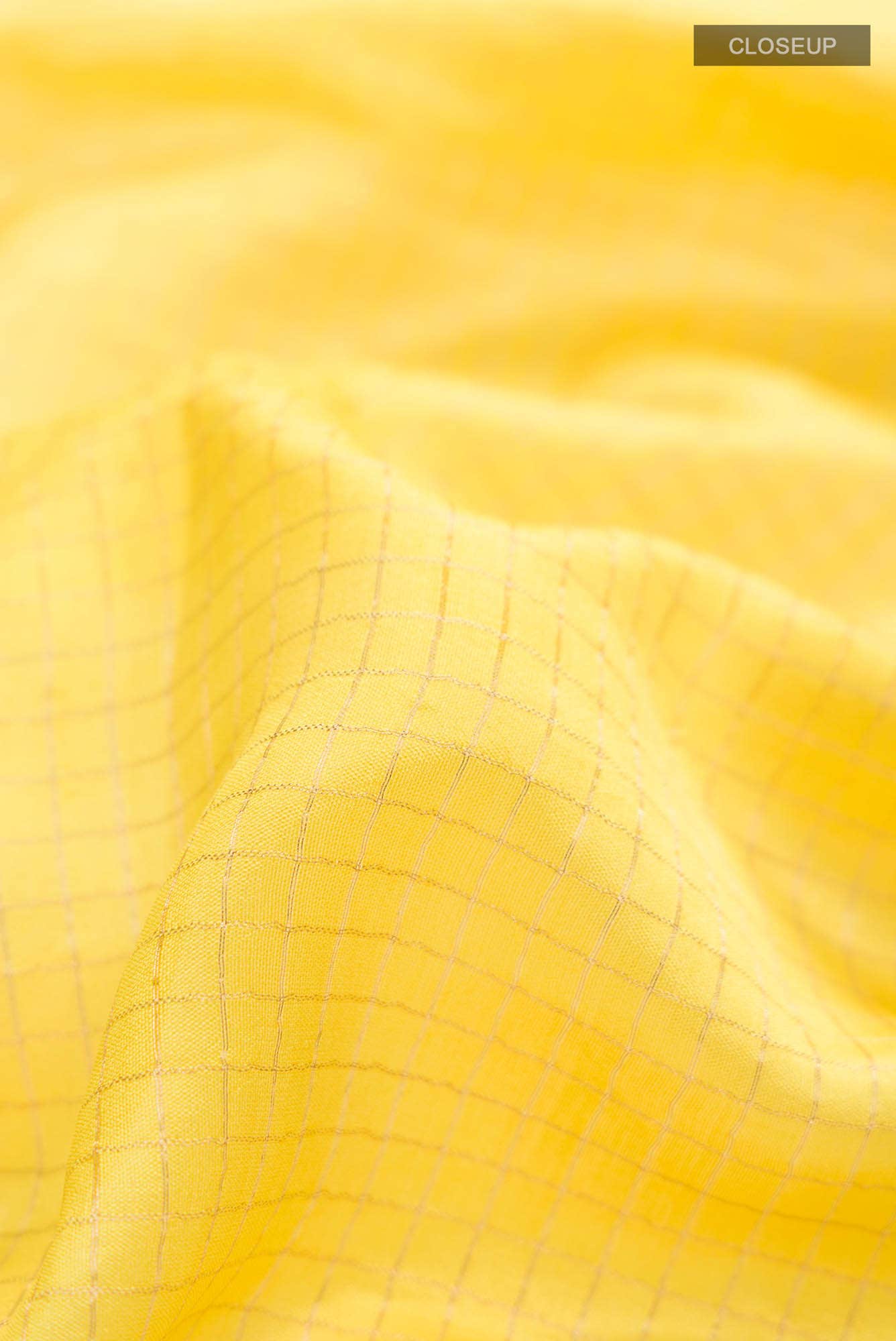 Yellow Tussar Silk Saree