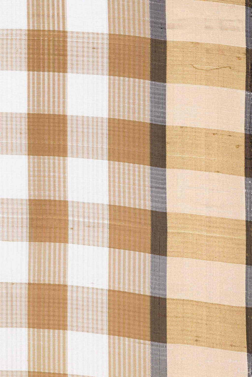 Off White and Gold Dual Tone Soft Silk Saree