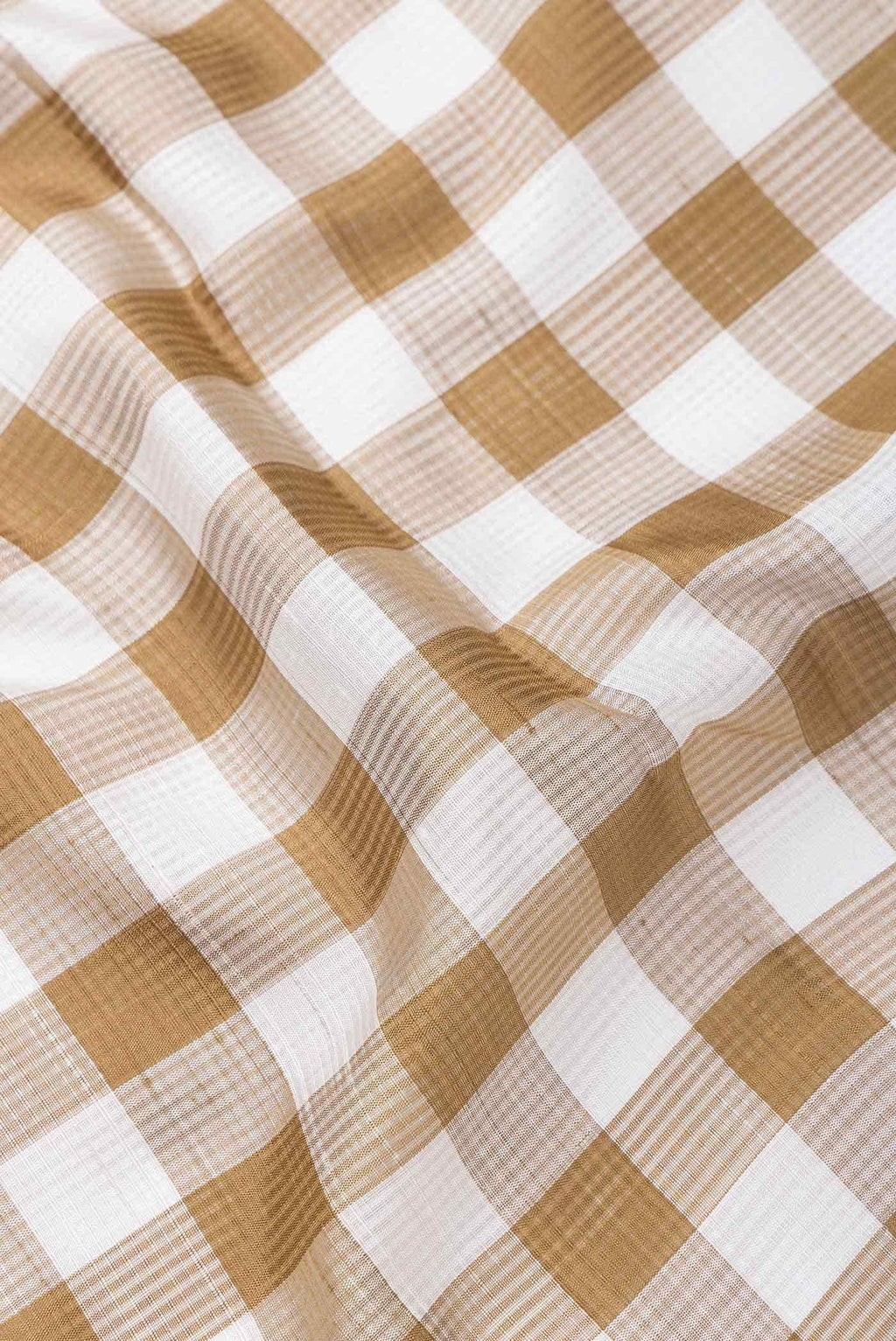 Off White and Gold Dual Tone Soft Silk Saree