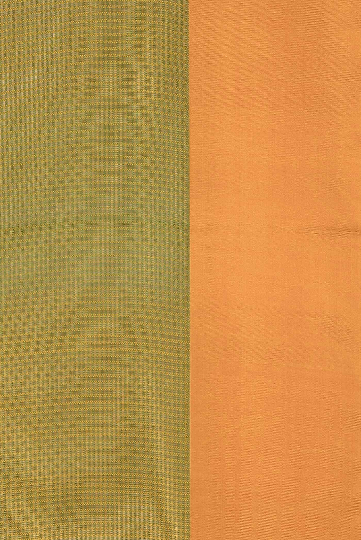 Green Dual Tone Soft Silk Saree