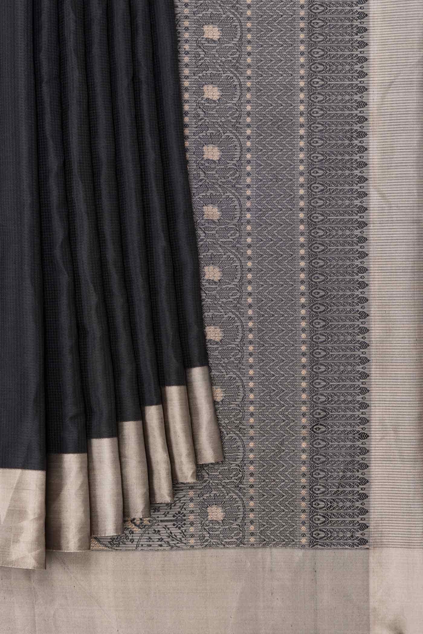 Black Soft Silk Saree
