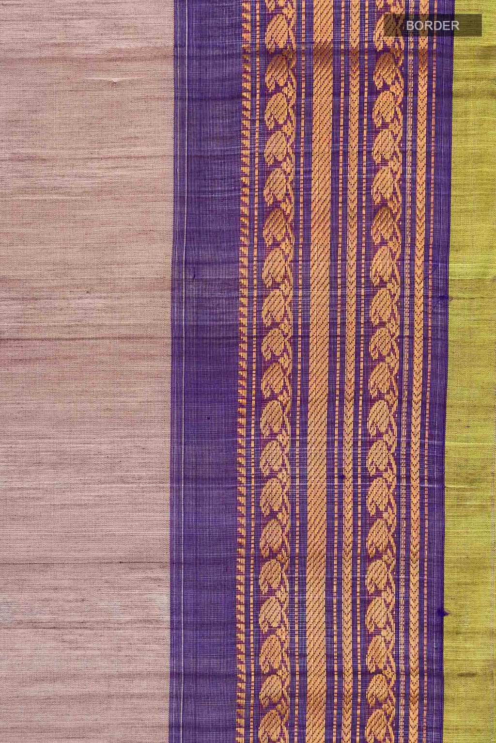 Mauve Gadwal cotton Saree