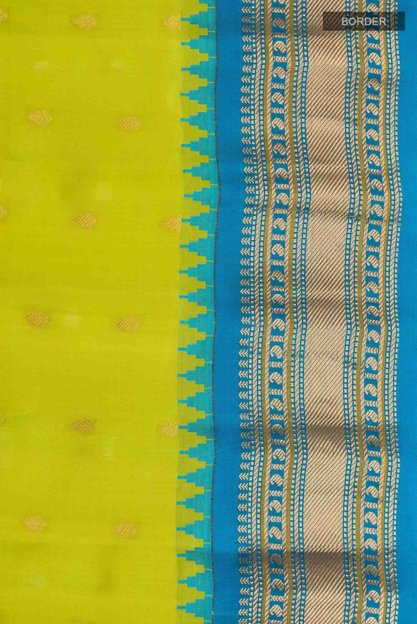 Green Gadwal Silk Saree