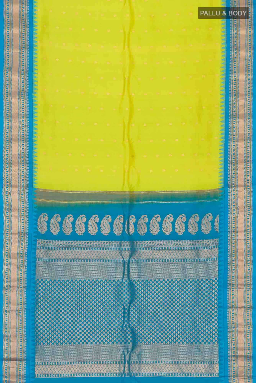 Green Gadwal Silk Saree