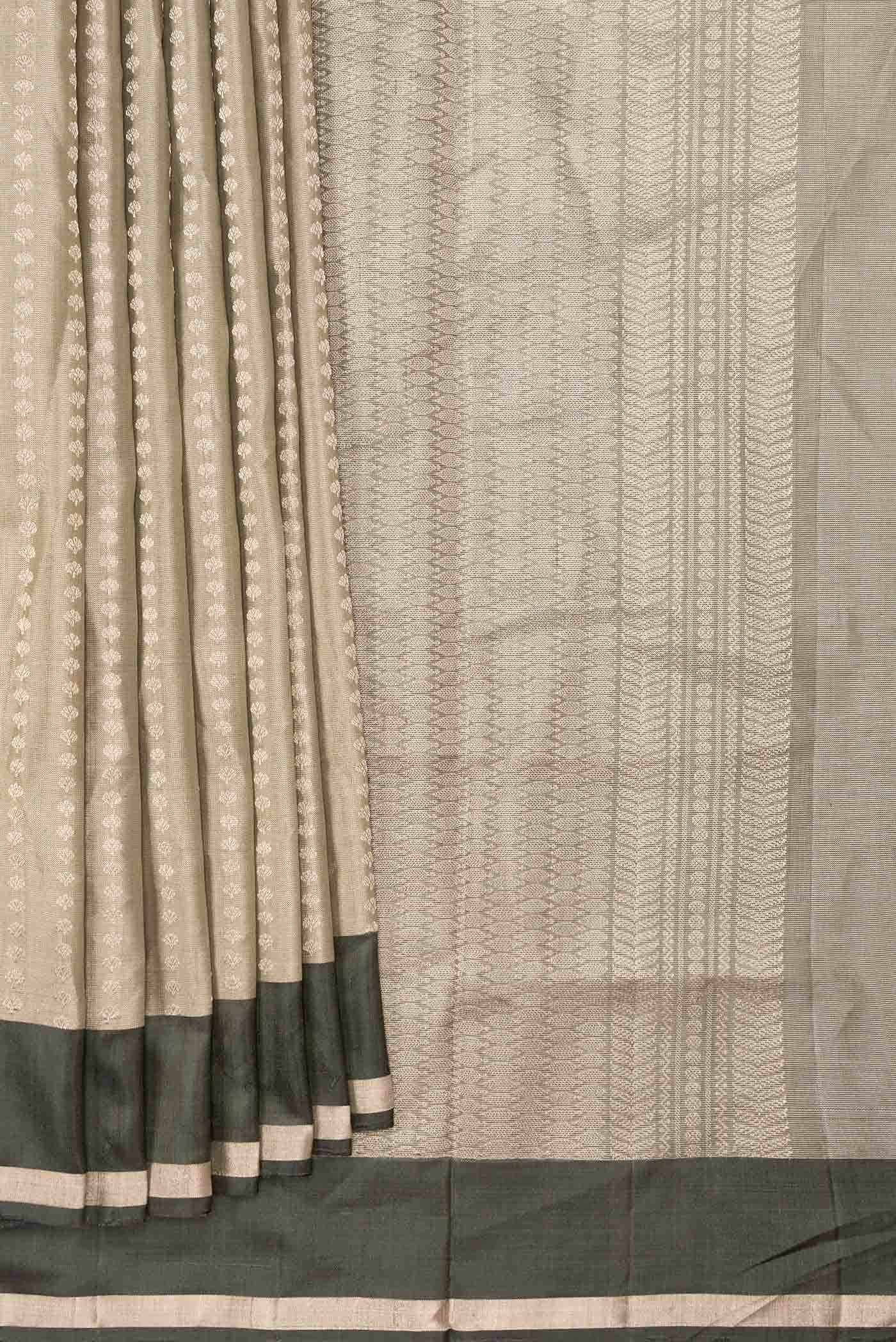 Pista Green Dual Tone Soft Silk Saree