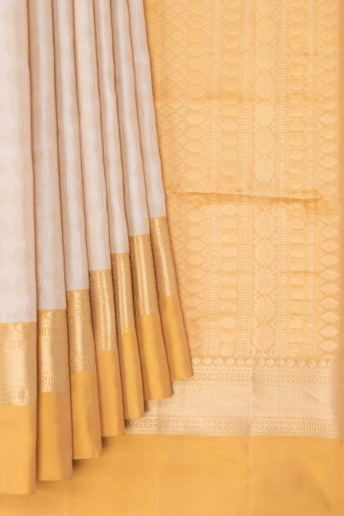 Beige Soft Silk Saree