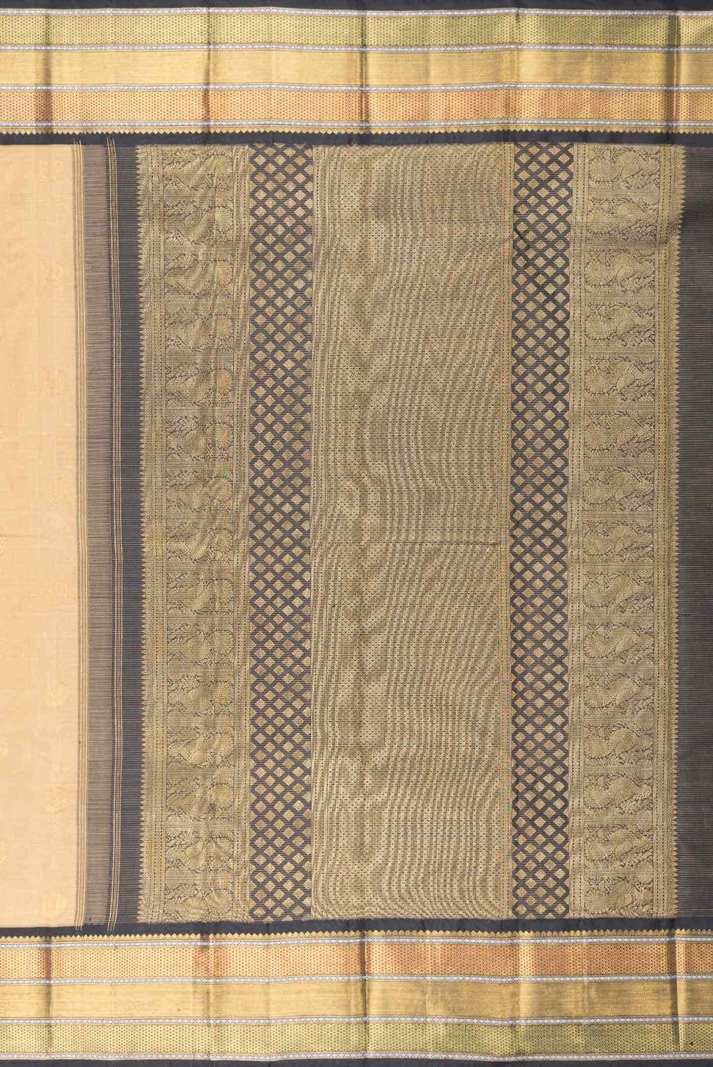 Gold Kanchipuram Silk Saree