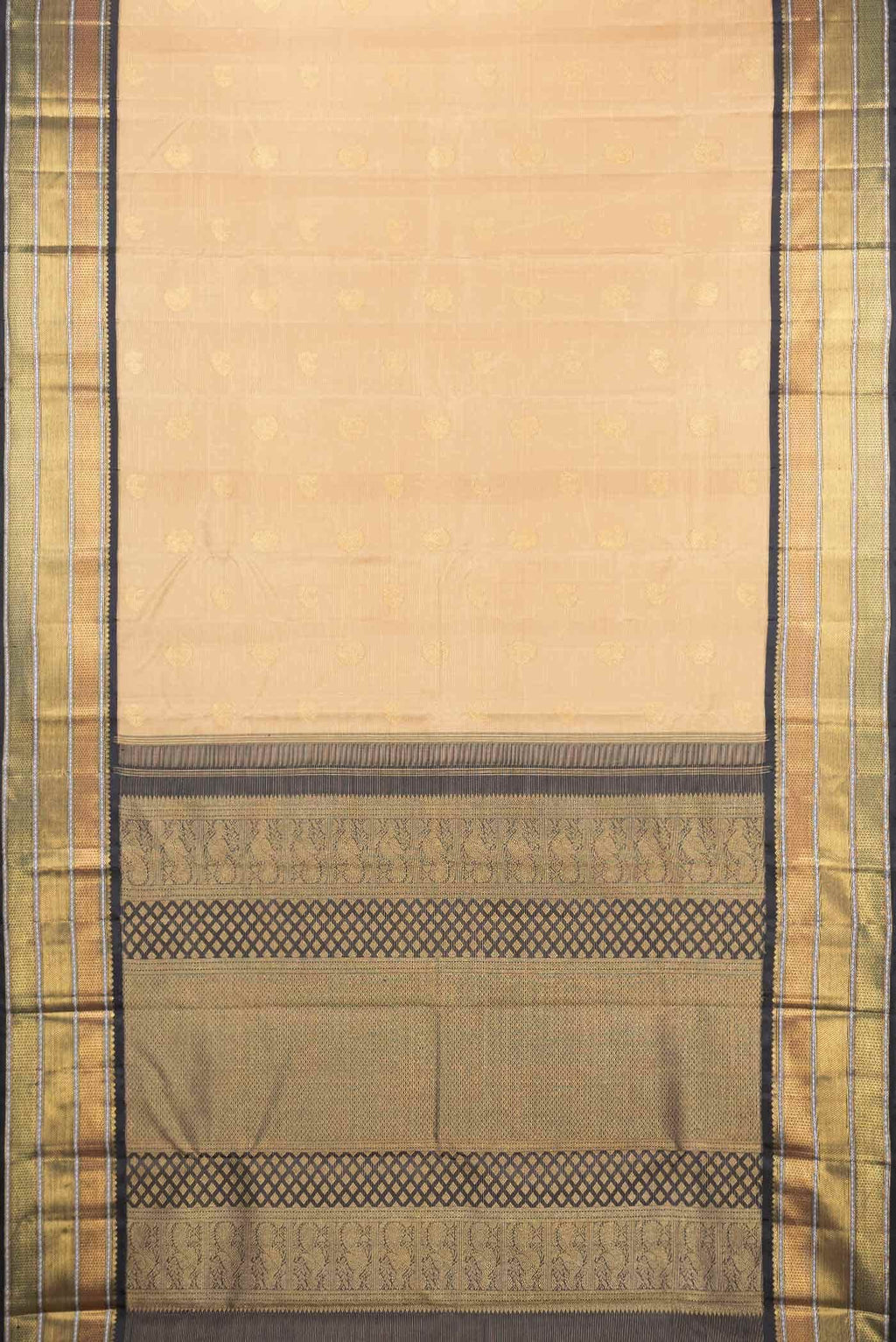 Gold Kanchipuram Silk Saree