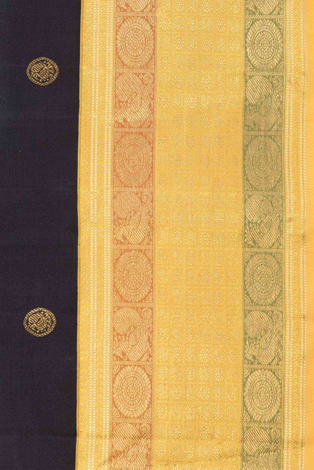Black Kanchipuram Silk Saree