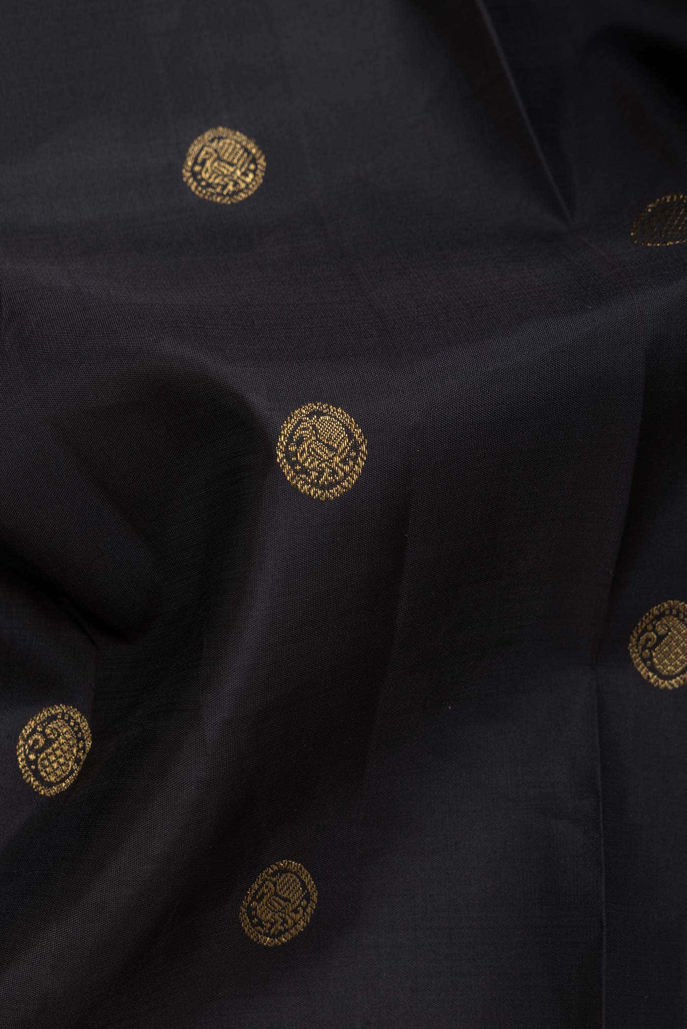 Black Kanchipuram Silk Saree
