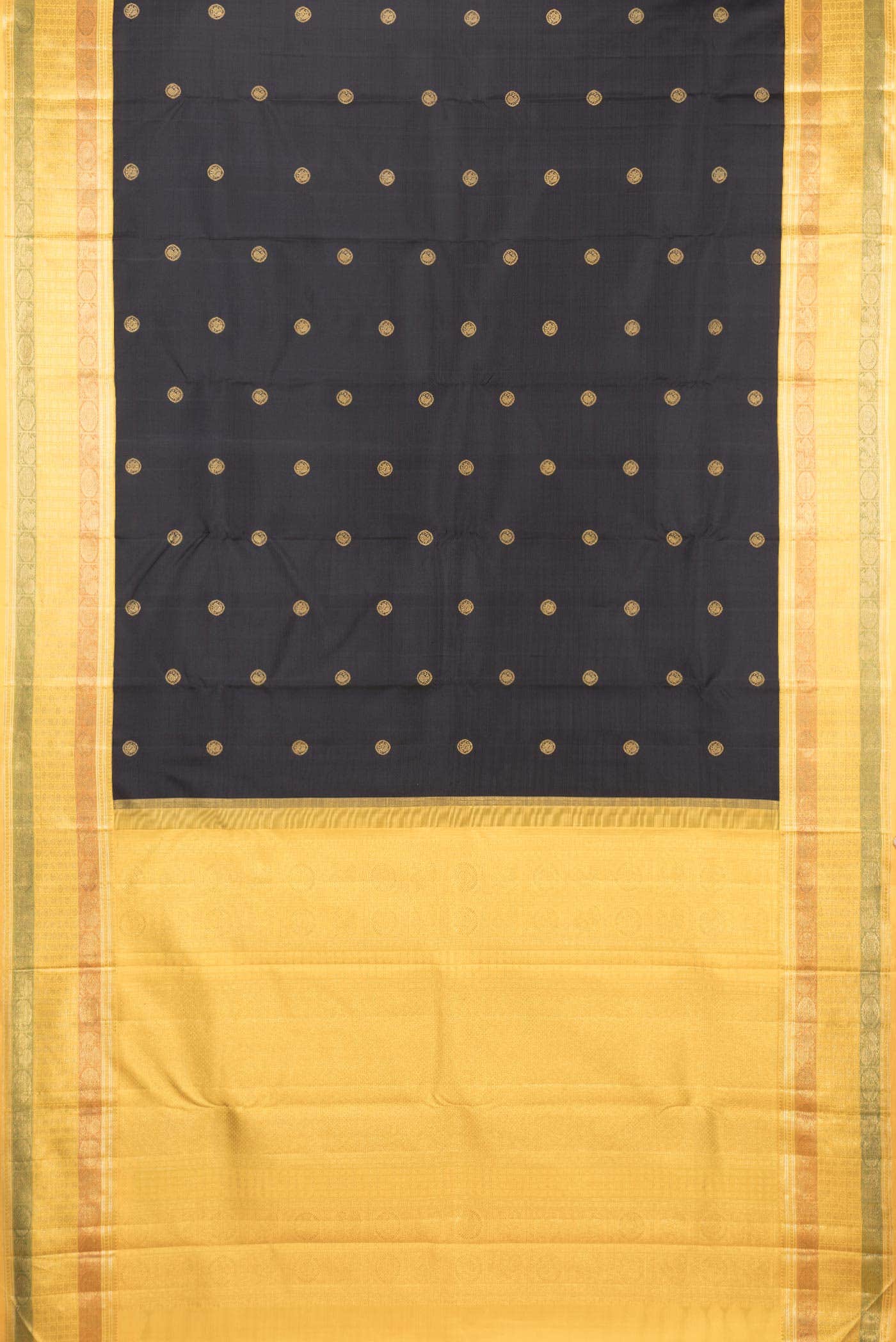 Black Kanchipuram Silk Saree