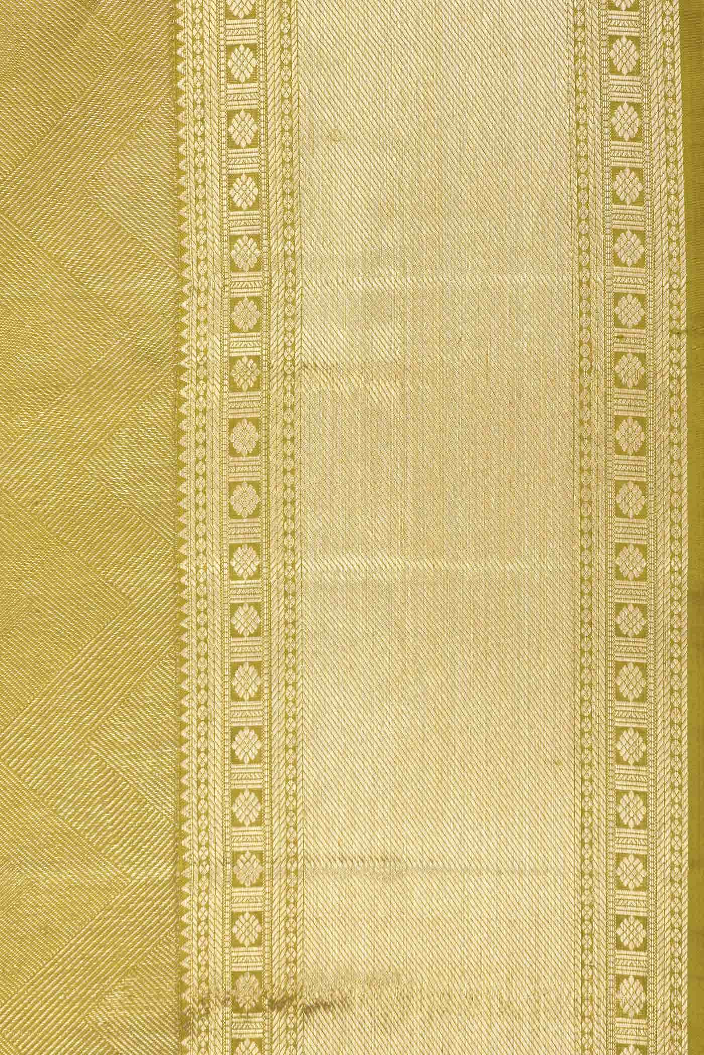Mehandi Green Dual Tone Kanchipuram Silk Saree