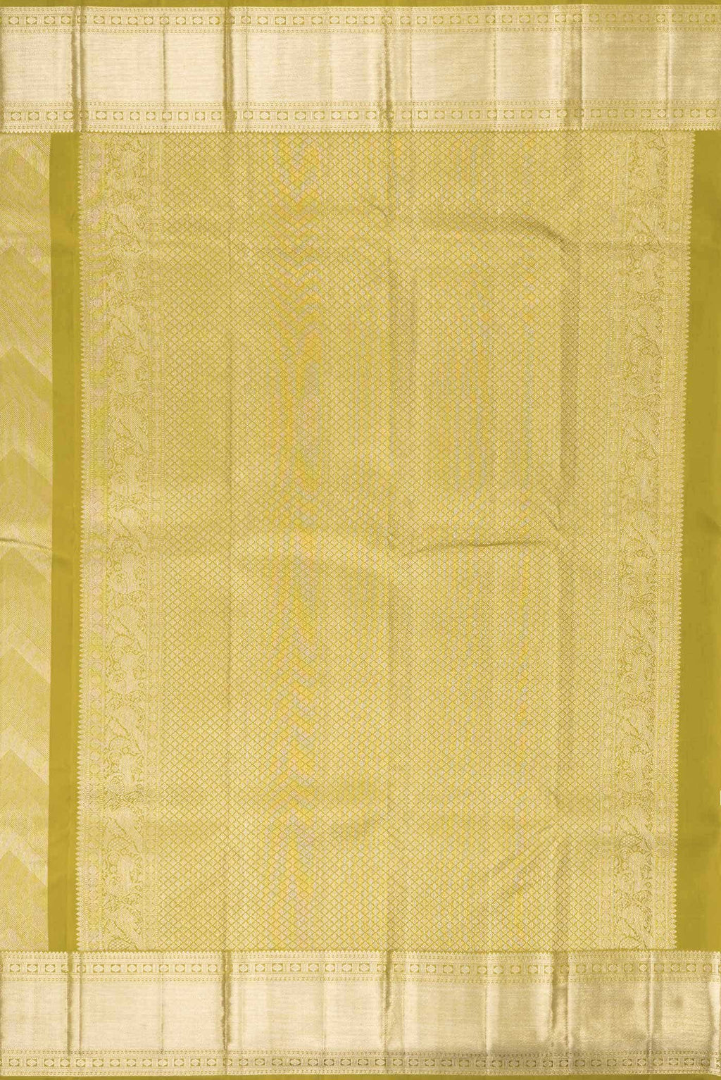 Mehandi Green Dual Tone Kanchipuram Silk Saree