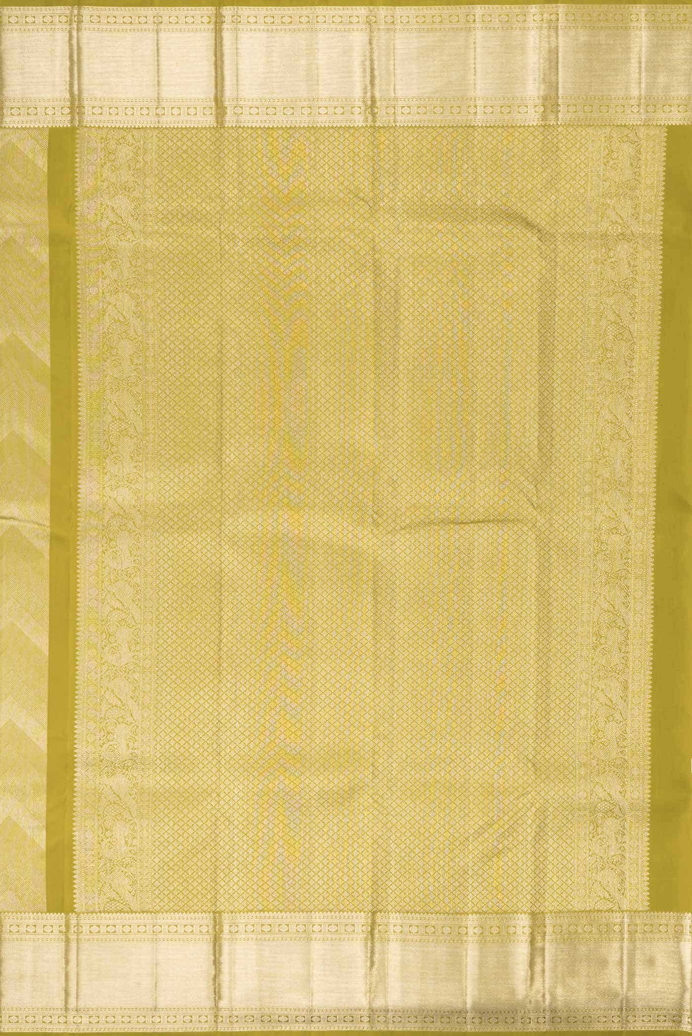 Mehandi Green Dual Tone Kanchipuram Silk Saree