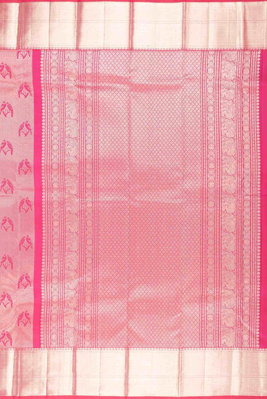 Pink Dual Tone Kanchipuram Silk Saree