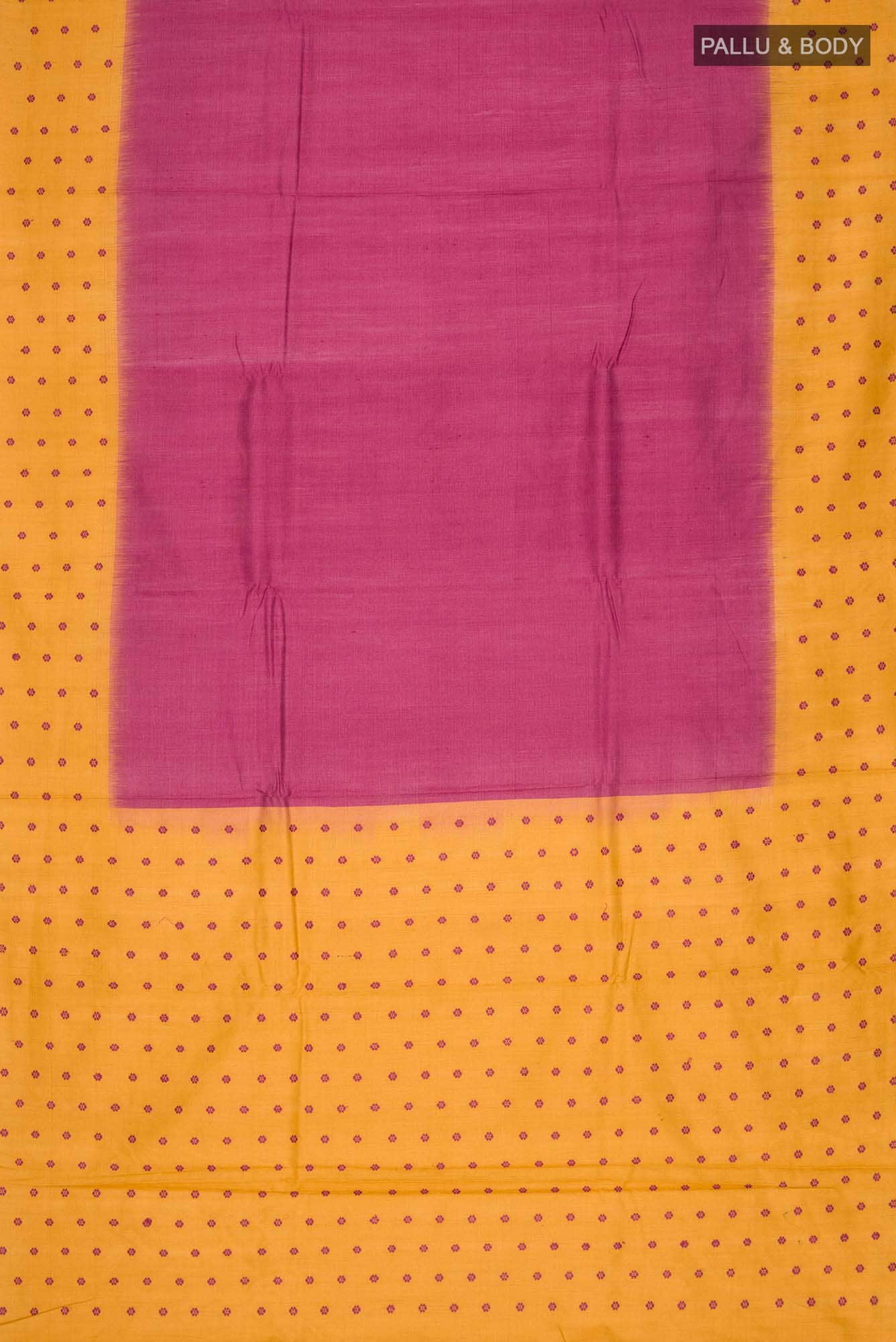 Magenta Bhagalpuri Tussar Silk Saree