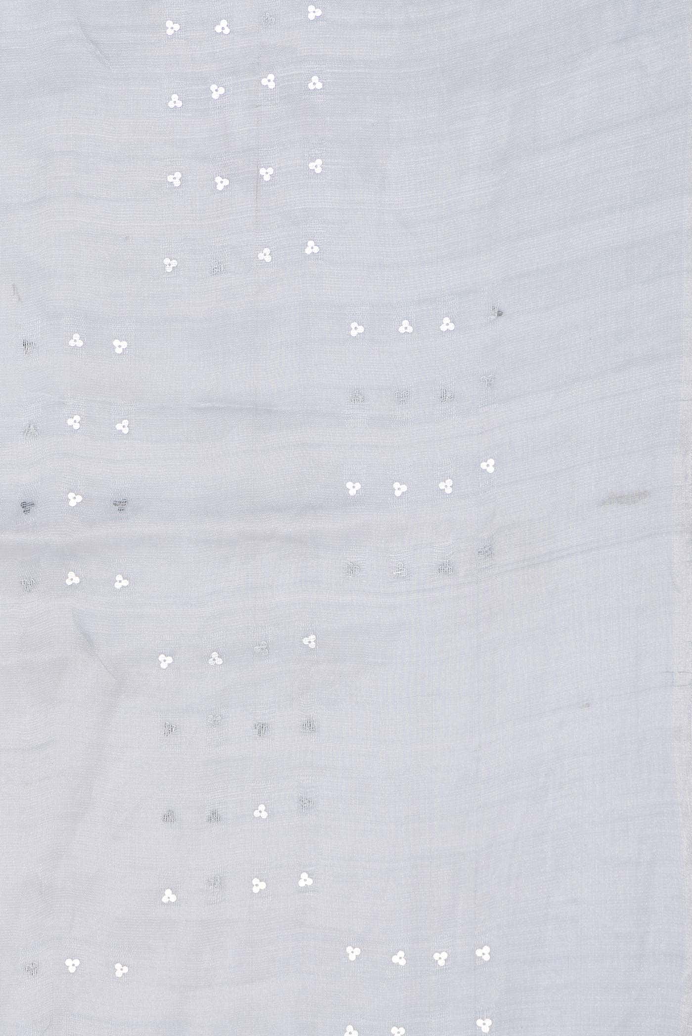 Light Blue Dual Tone Chanderi Silk Saree