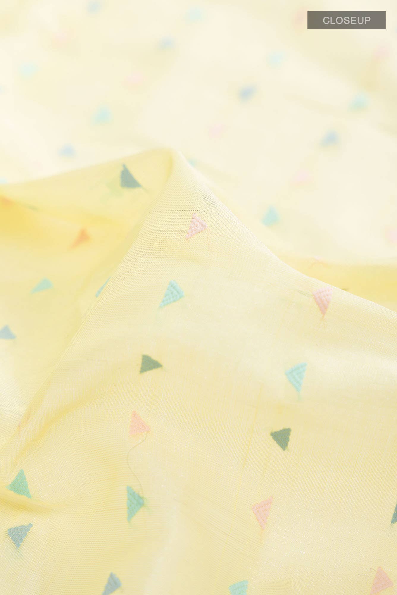Yellow Tissue Silk Saree