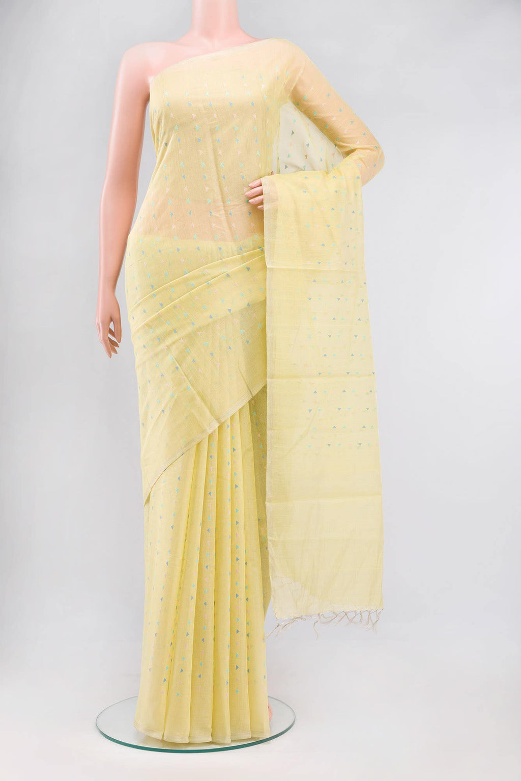 Yellow Tissue Silk Saree