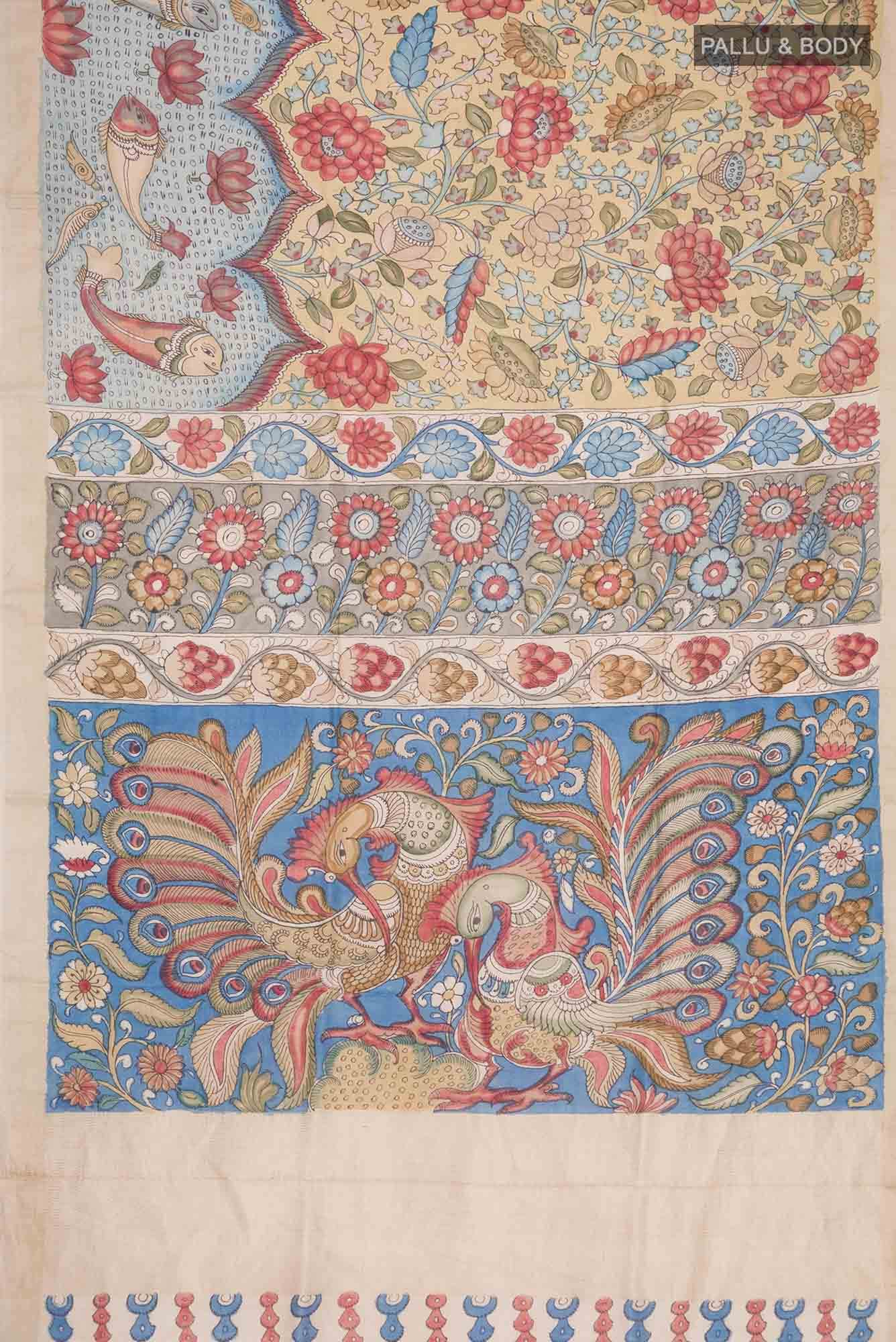 Multi Bhagalpuri Tussar Silk Saree