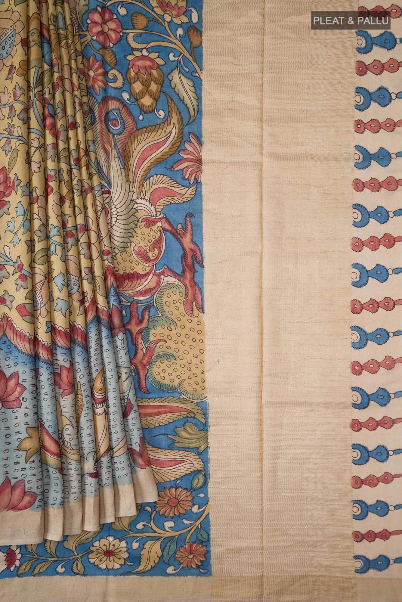 Multi Bhagalpuri Tussar Silk Saree