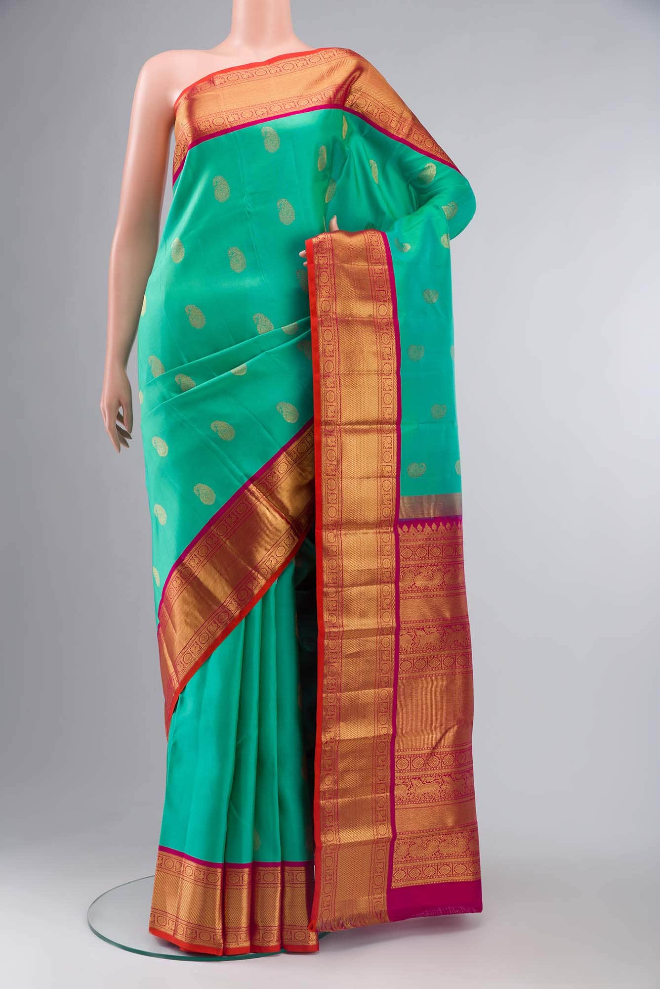 Green Kanchipuram Silk Saree