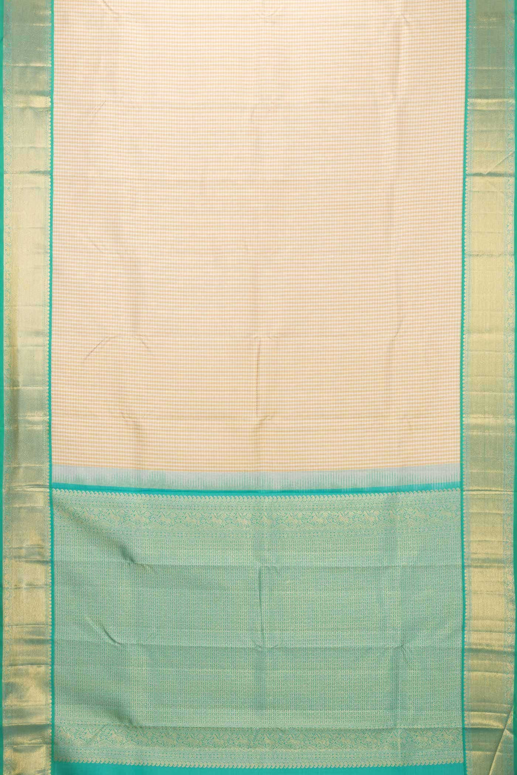 Sandal Dual Tone Kanchipuram Silk Saree