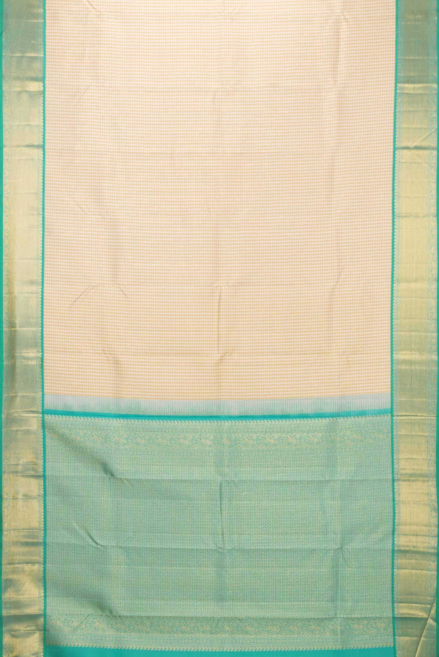 Sandal Dual Tone Kanchipuram Silk Saree