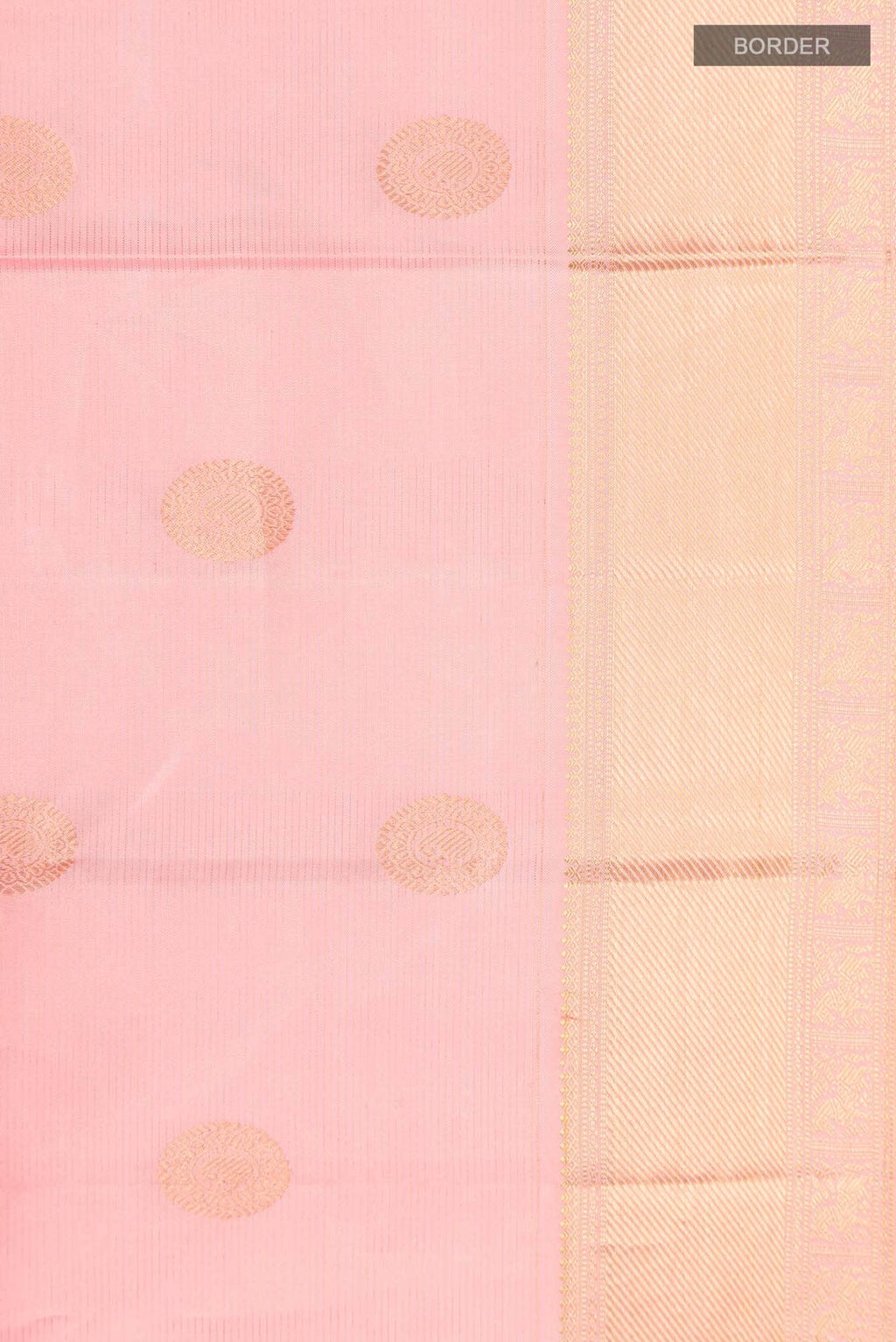 Peach Kanchipuram Silk Saree