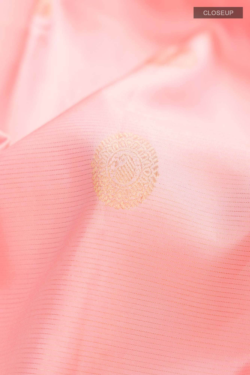 Peach Kanchipuram Silk Saree