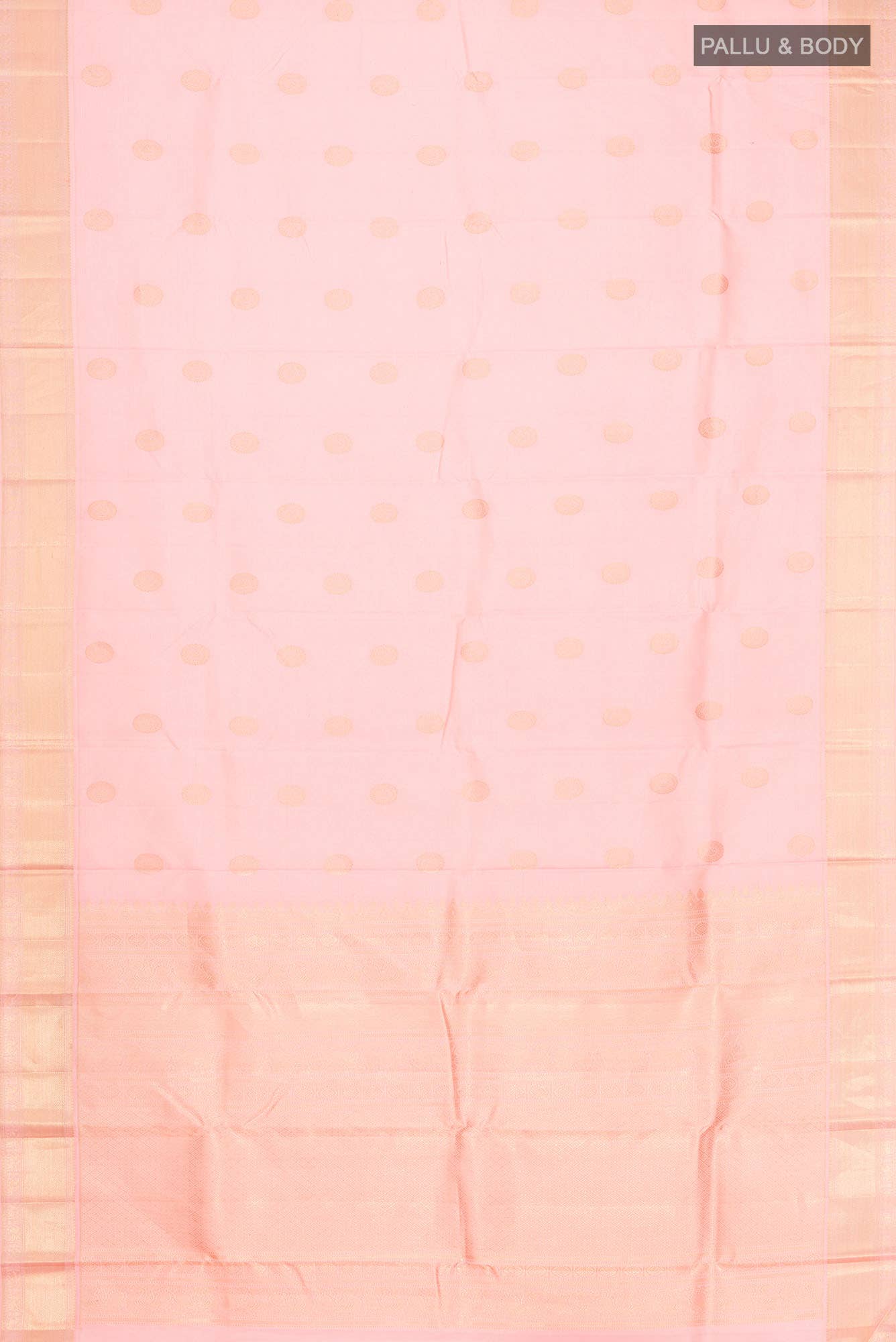 Peach Kanchipuram Silk Saree