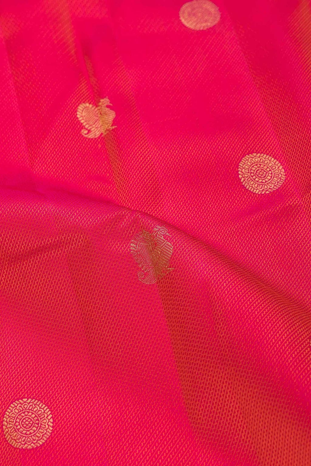Pink Dual Tone Kanchipuram Silk Saree