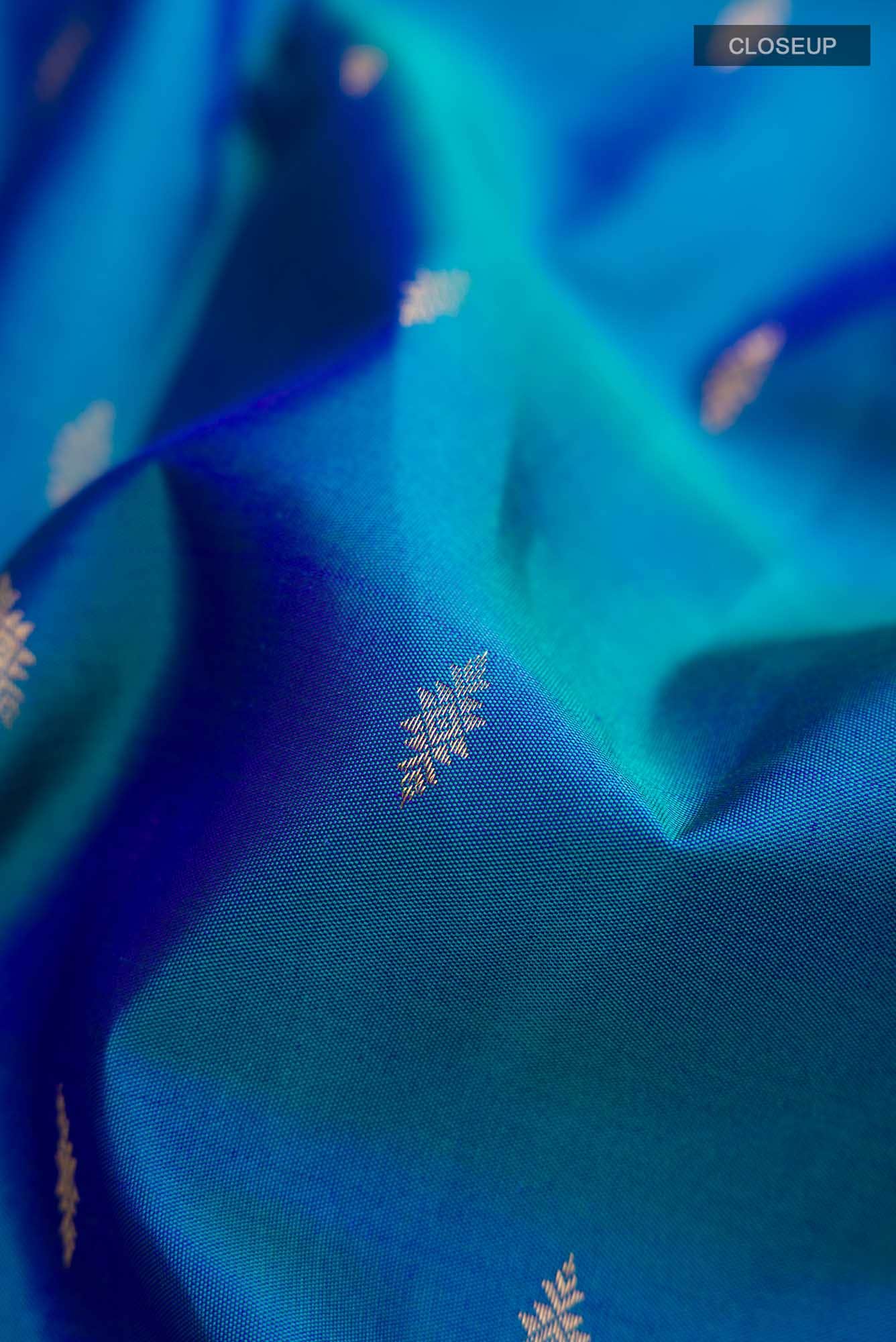 Blue Kanchipuram Silk Saree