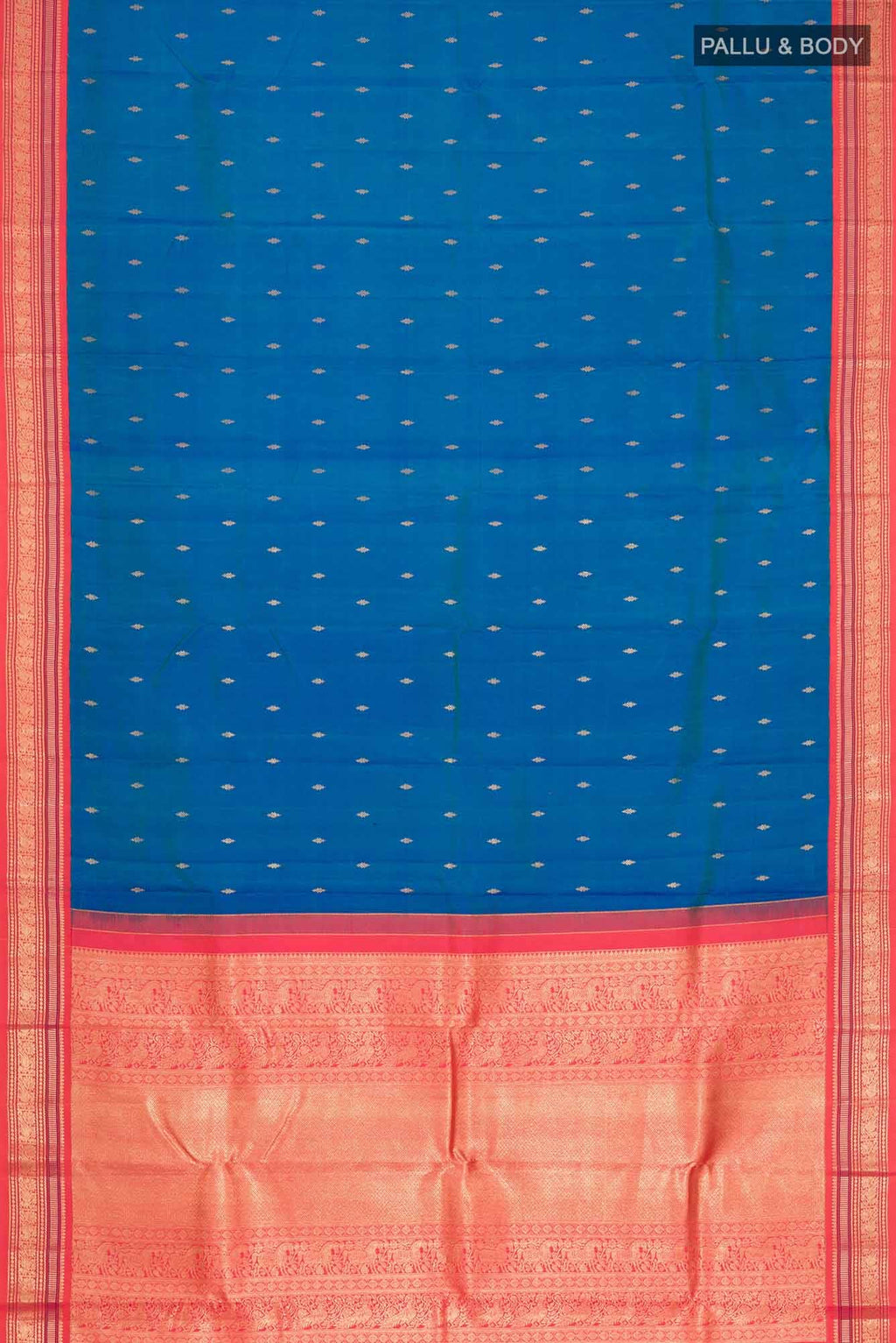 Blue Kanchipuram Silk Saree