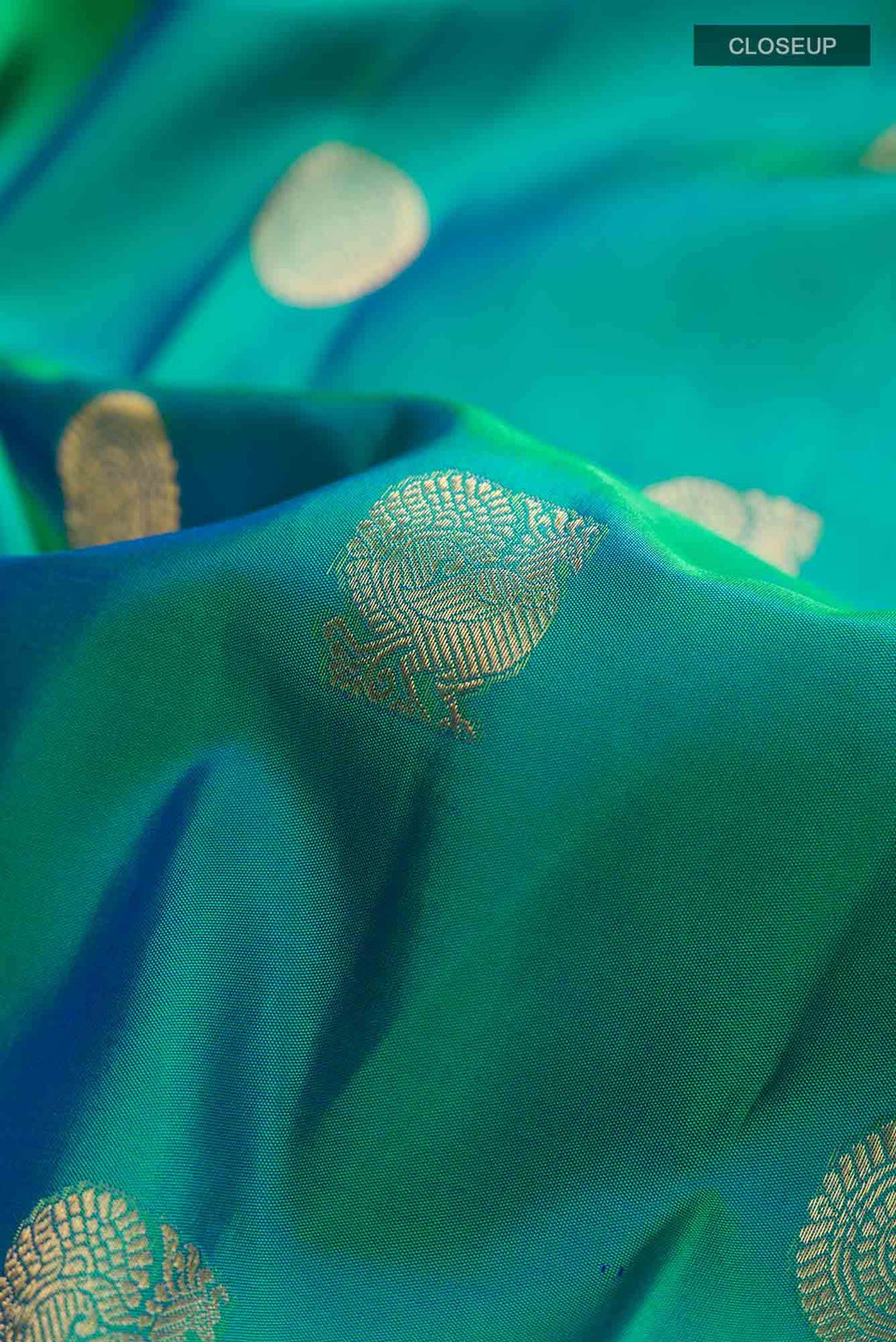 Blue Dual Tone Kanchipuram Silk Saree