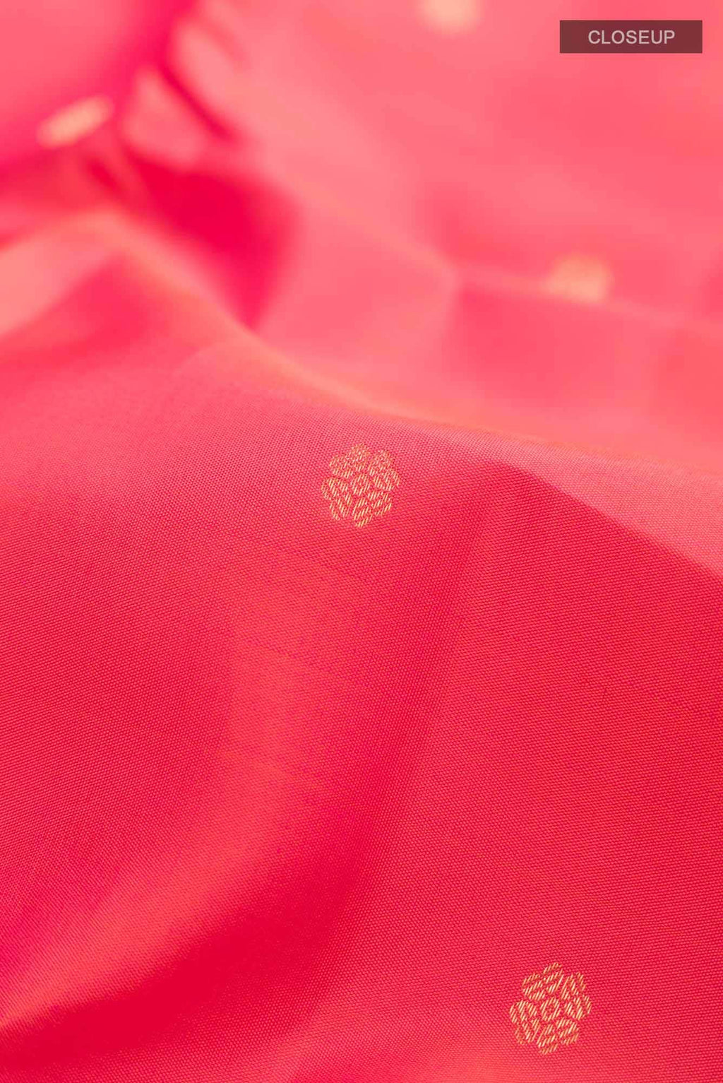 Orange Dual Tone Kanchipuram Silk Saree