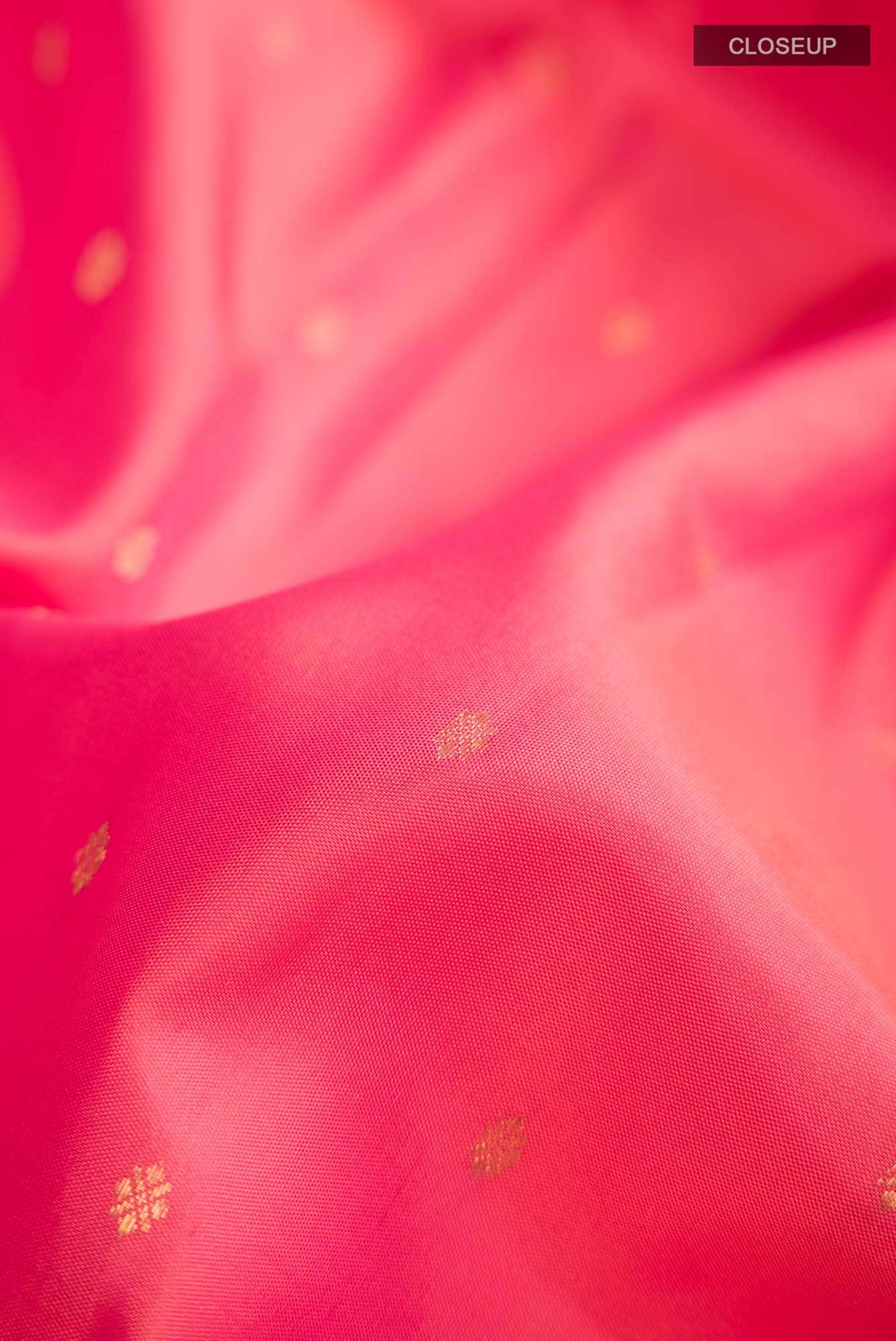 Orange with Pink Dual Tone Kanchipuram Silk Saree