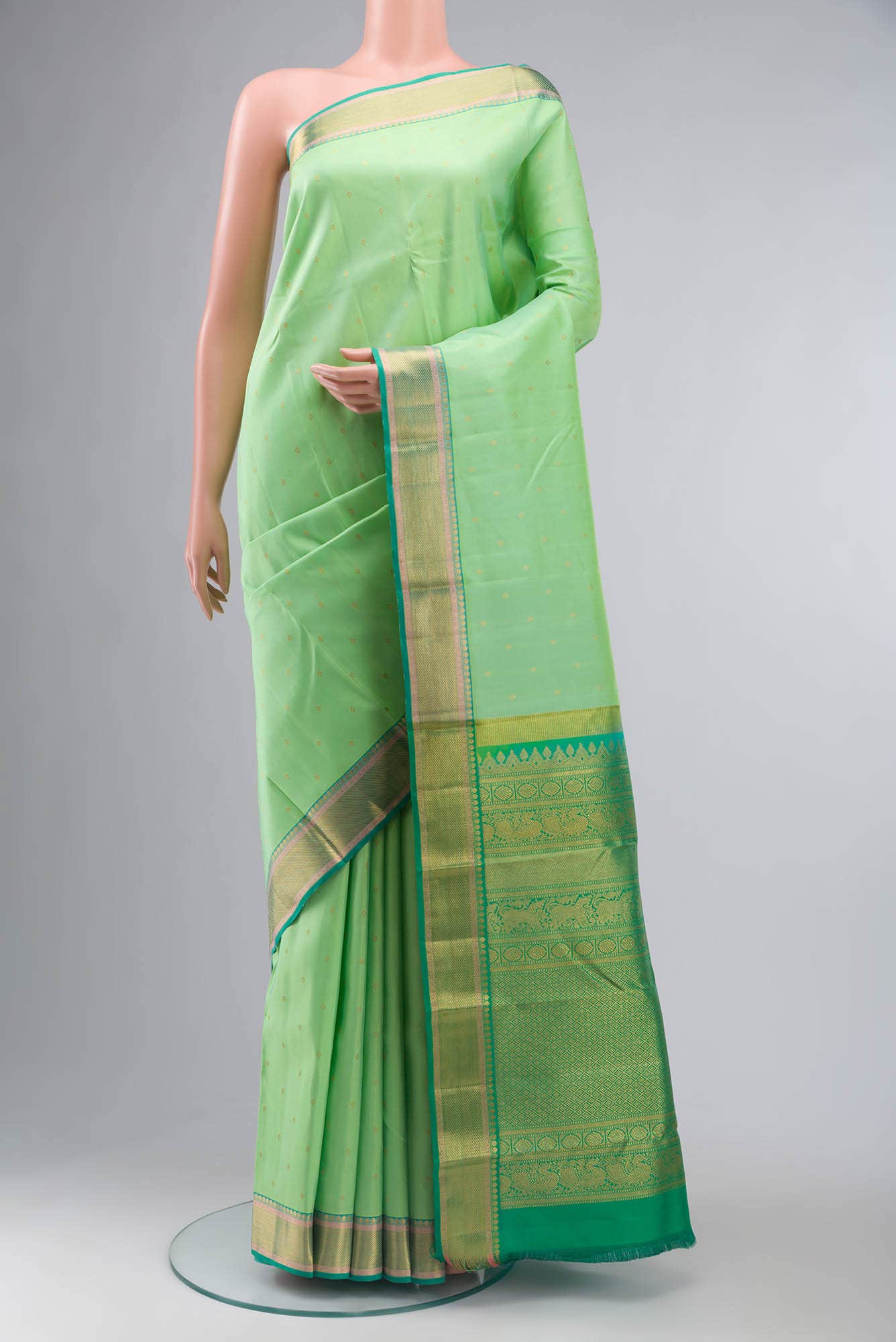 Green Kanchipuram Silk Saree