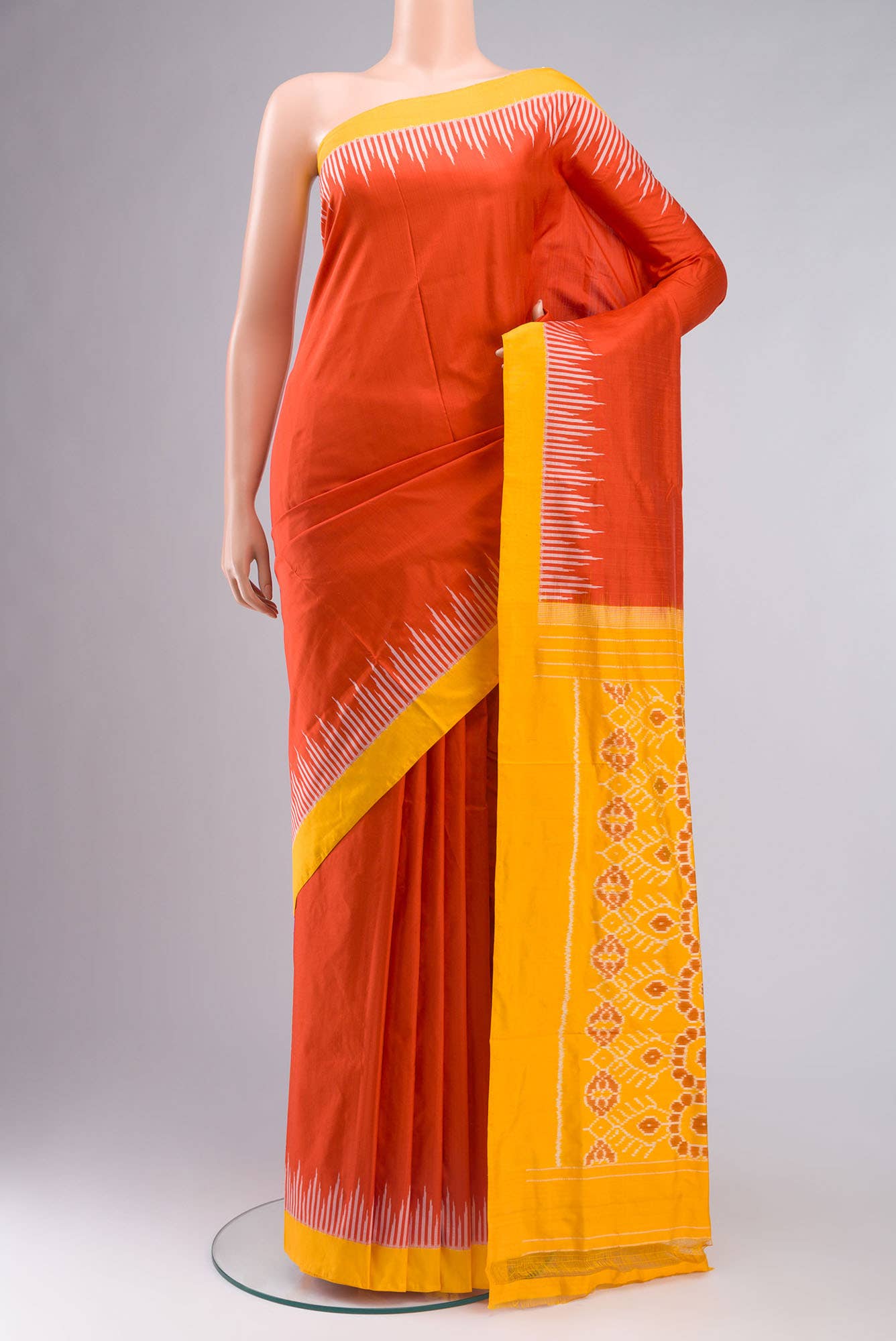 Red Pochampally Silk Saree
