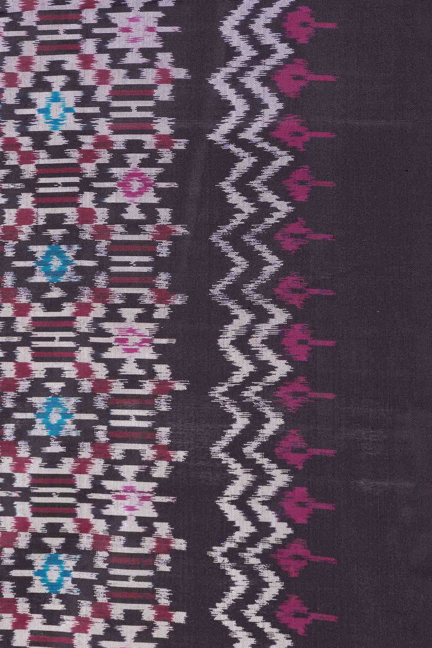 Coffee Brown Dual Tone Double Ikat Saree