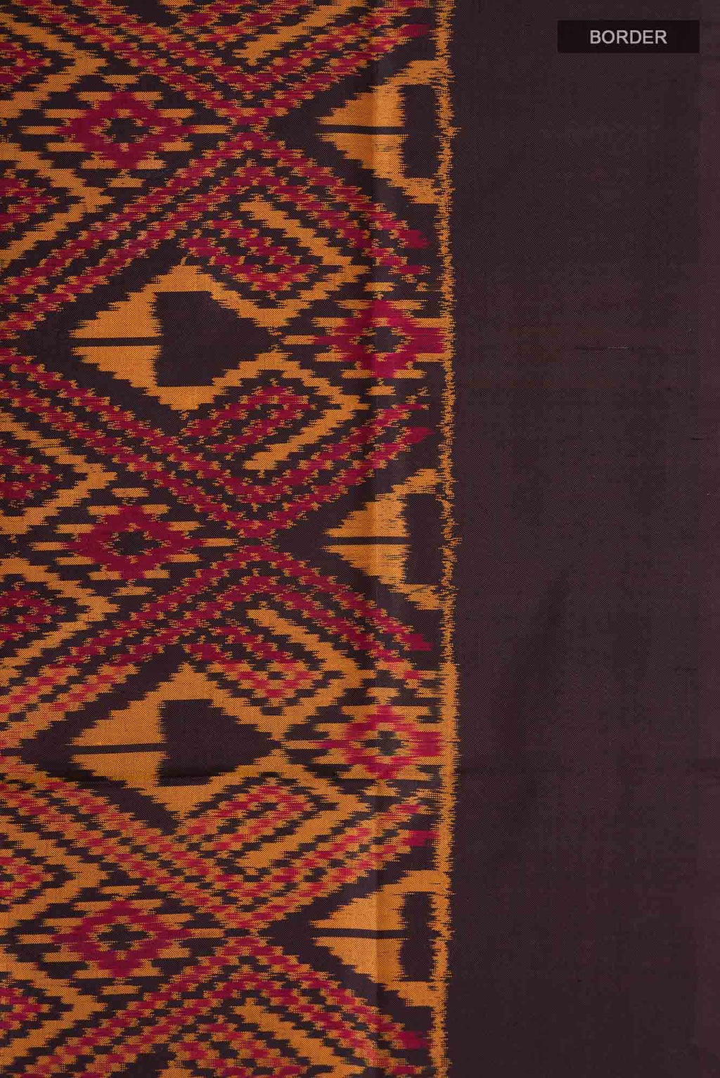 Brown Pochampally Silk Saree