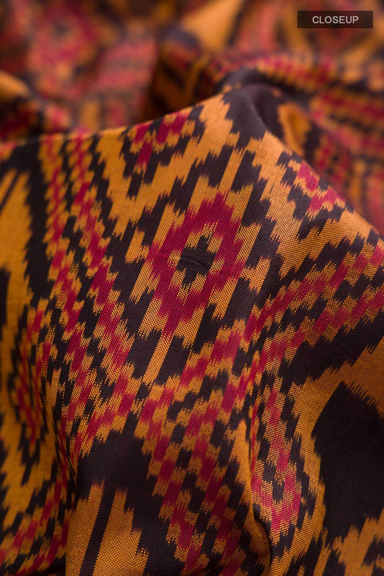 Brown Pochampally Silk Saree