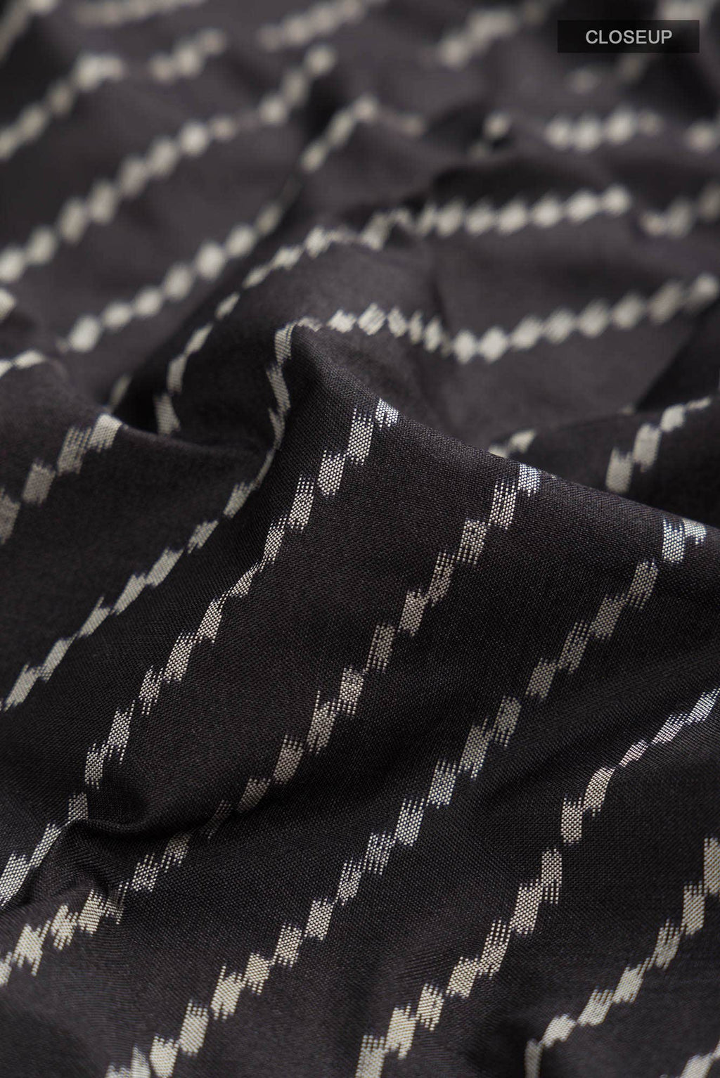 Black Pochampally Silk Saree