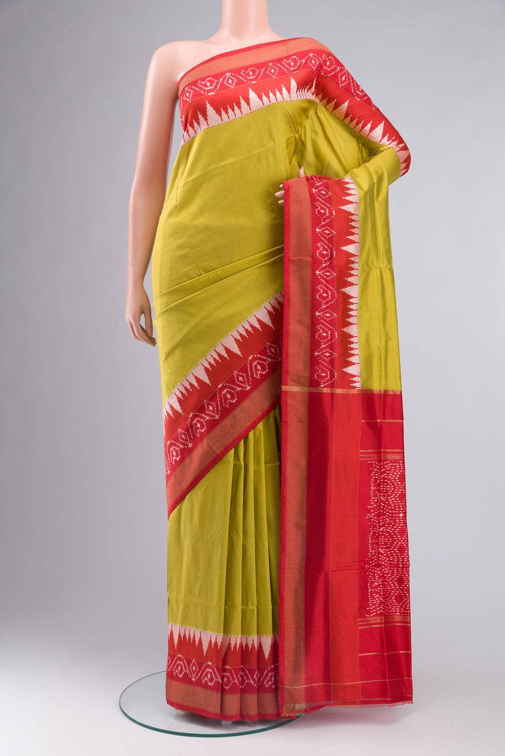Green Pochampally Silk Saree