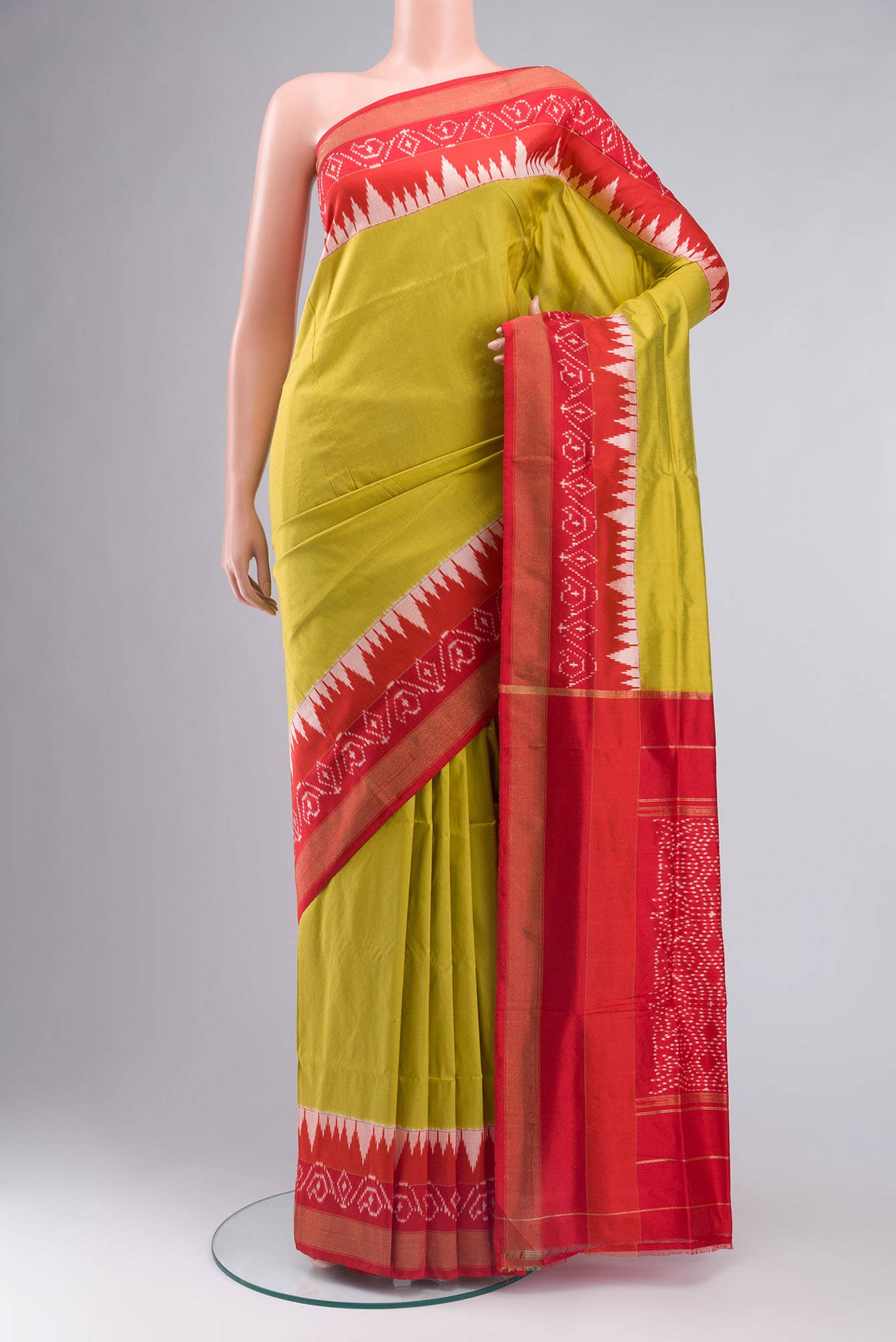 Green Pochampally Silk Saree