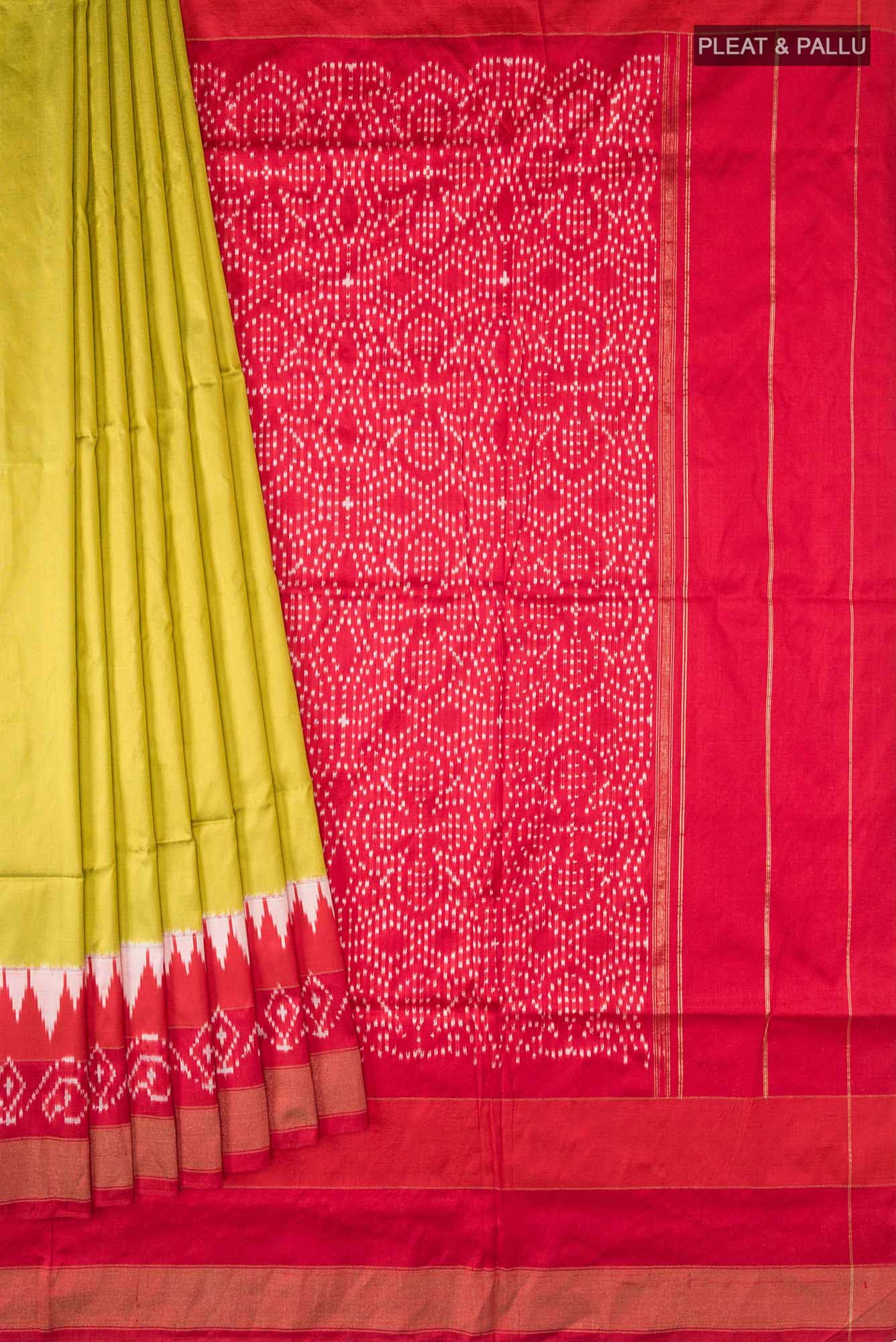 Green Pochampally Silk Saree