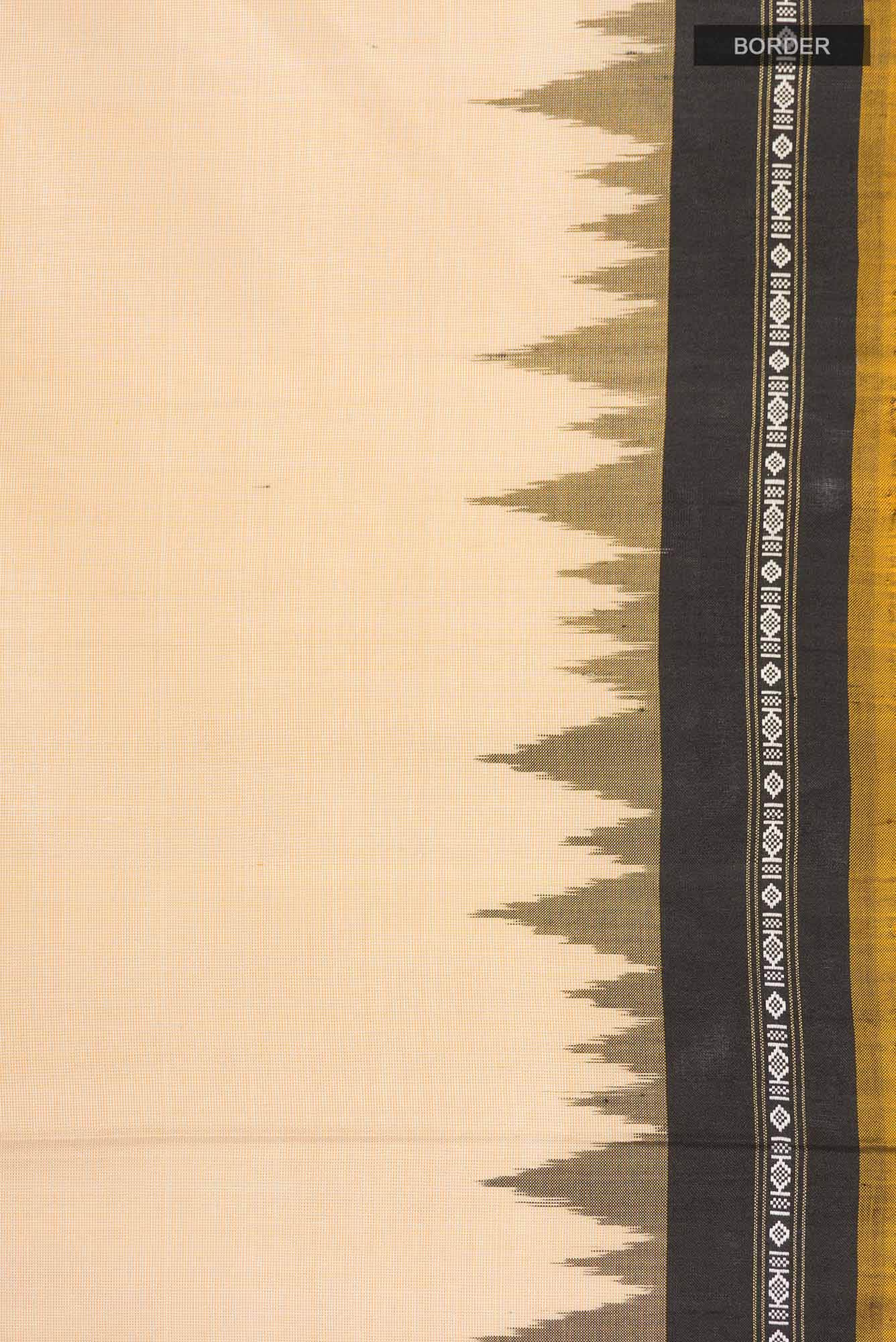 Beige Orissa Silk Saree