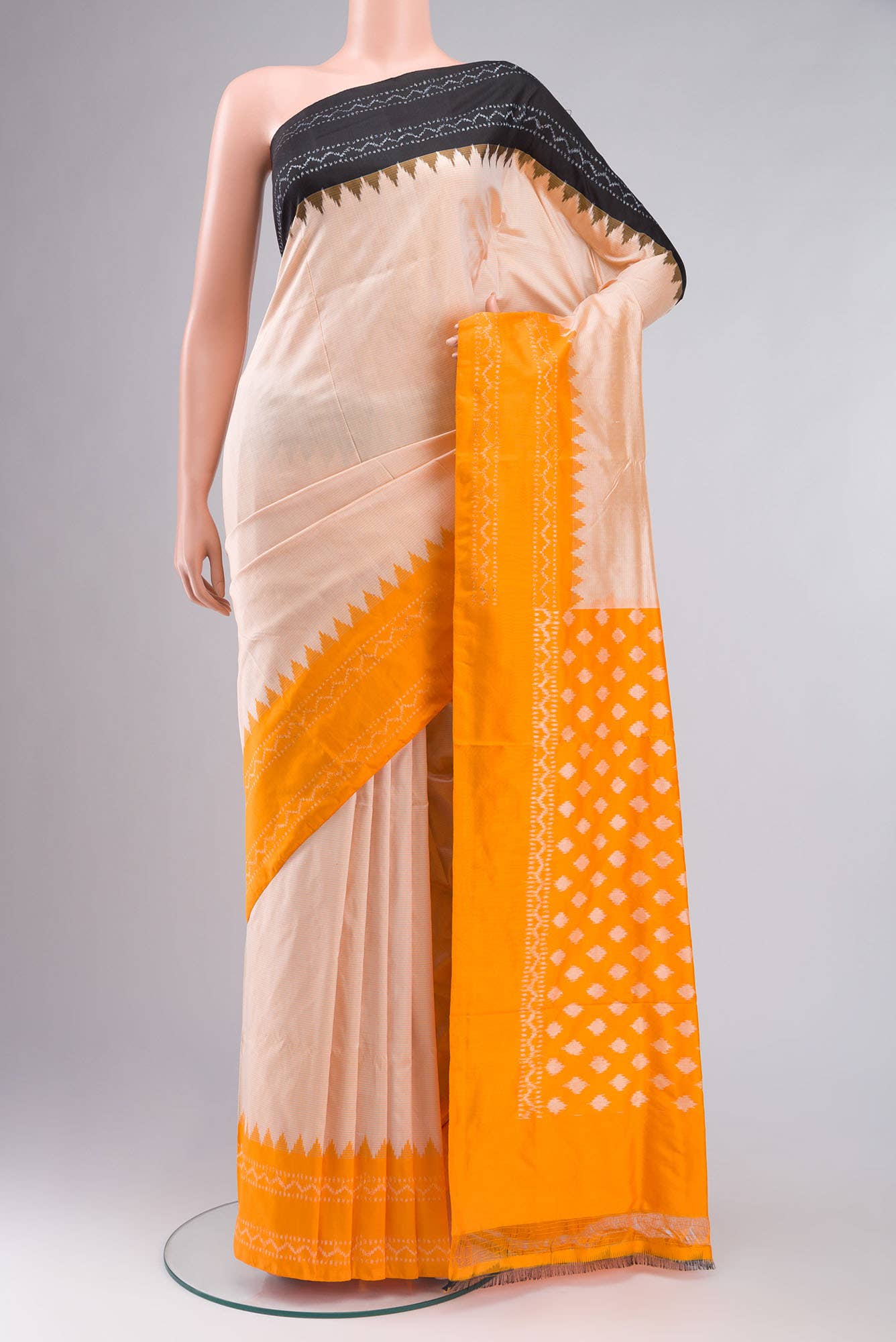 Sandal Pochampally Silk Saree