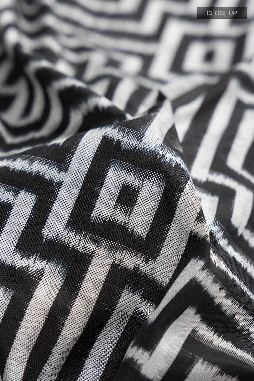 Black Pochampally Silk Saree